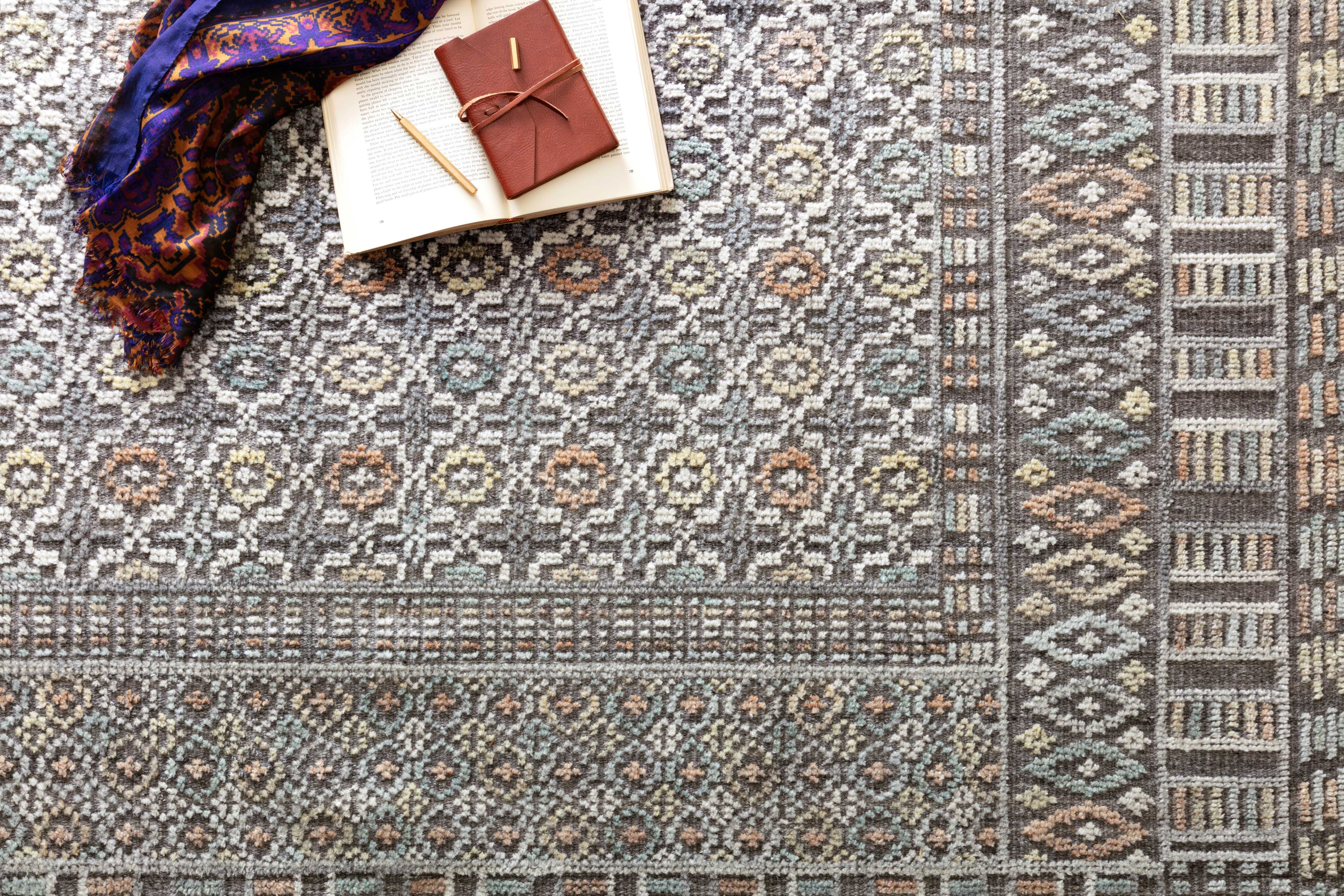Loloi Nola Charcoal / Multi Rug RUGS - wool Loloi