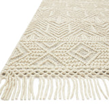 Loloi Noelle Ivory / Black Rug RUGS - wool Loloi