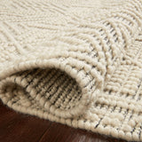 Loloi Noelle Ivory / Black Rug RUGS - wool Loloi