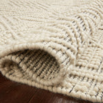 Loloi Noelle Ivory / Black Rug No.1 RUGS - wool Loloi
