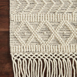 Loloi Noelle Ivory / Black Rug No.2 RUGS - wool Loloi