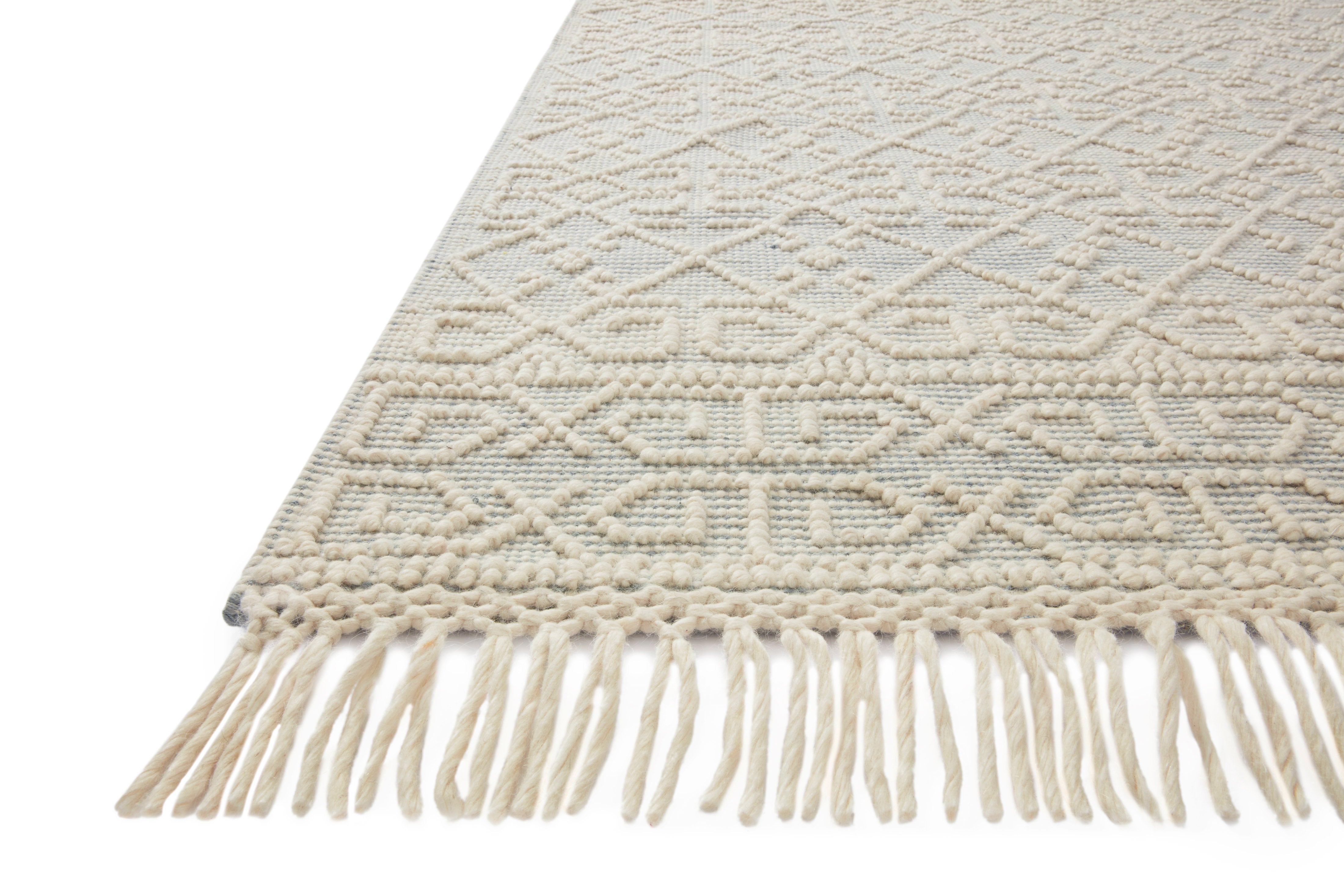 Loloi Noelle Ivory / Blue Rug No.1 RUGS - wool Loloi