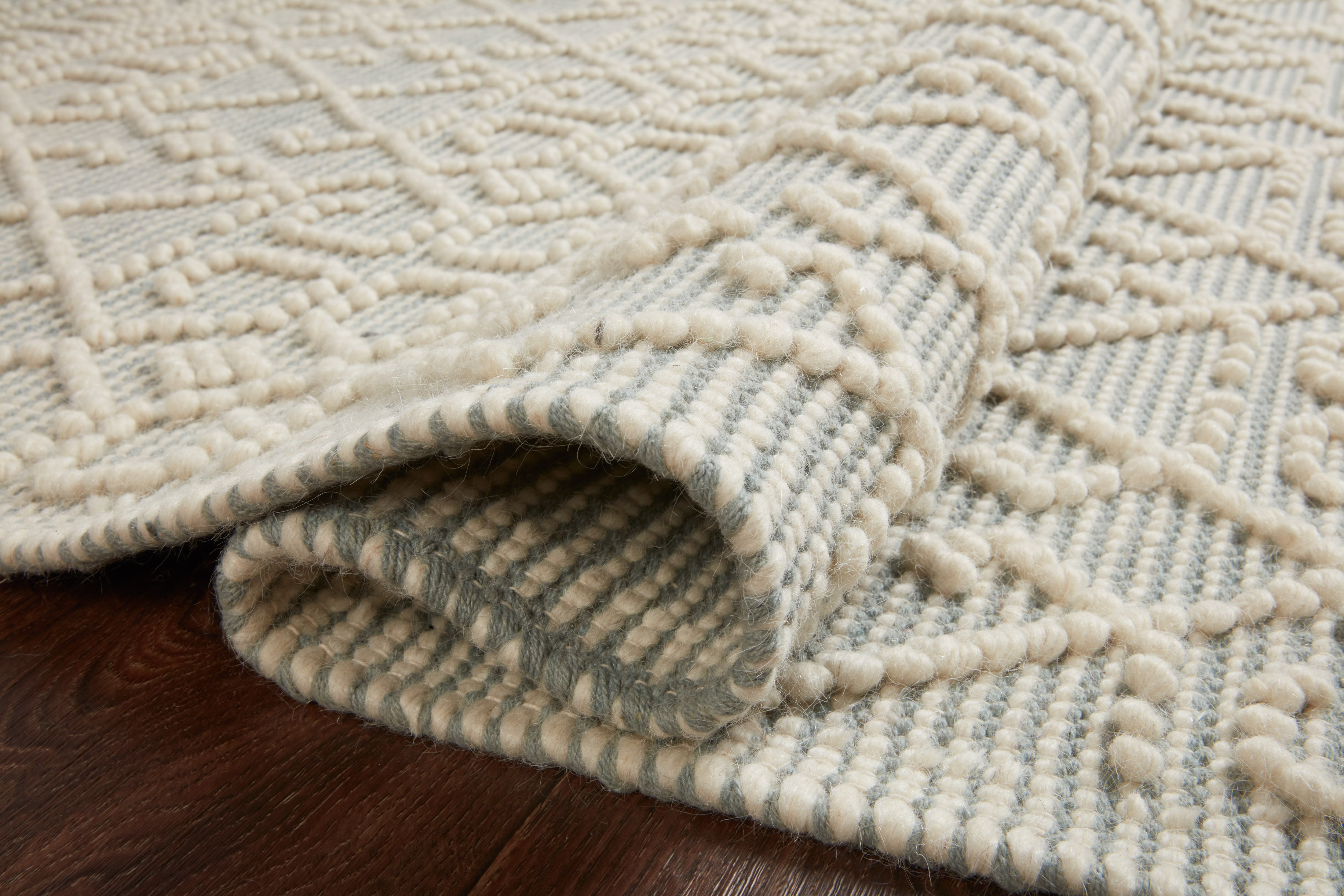 Loloi Noelle Ivory / Blue Rug No.1 RUGS - wool Loloi