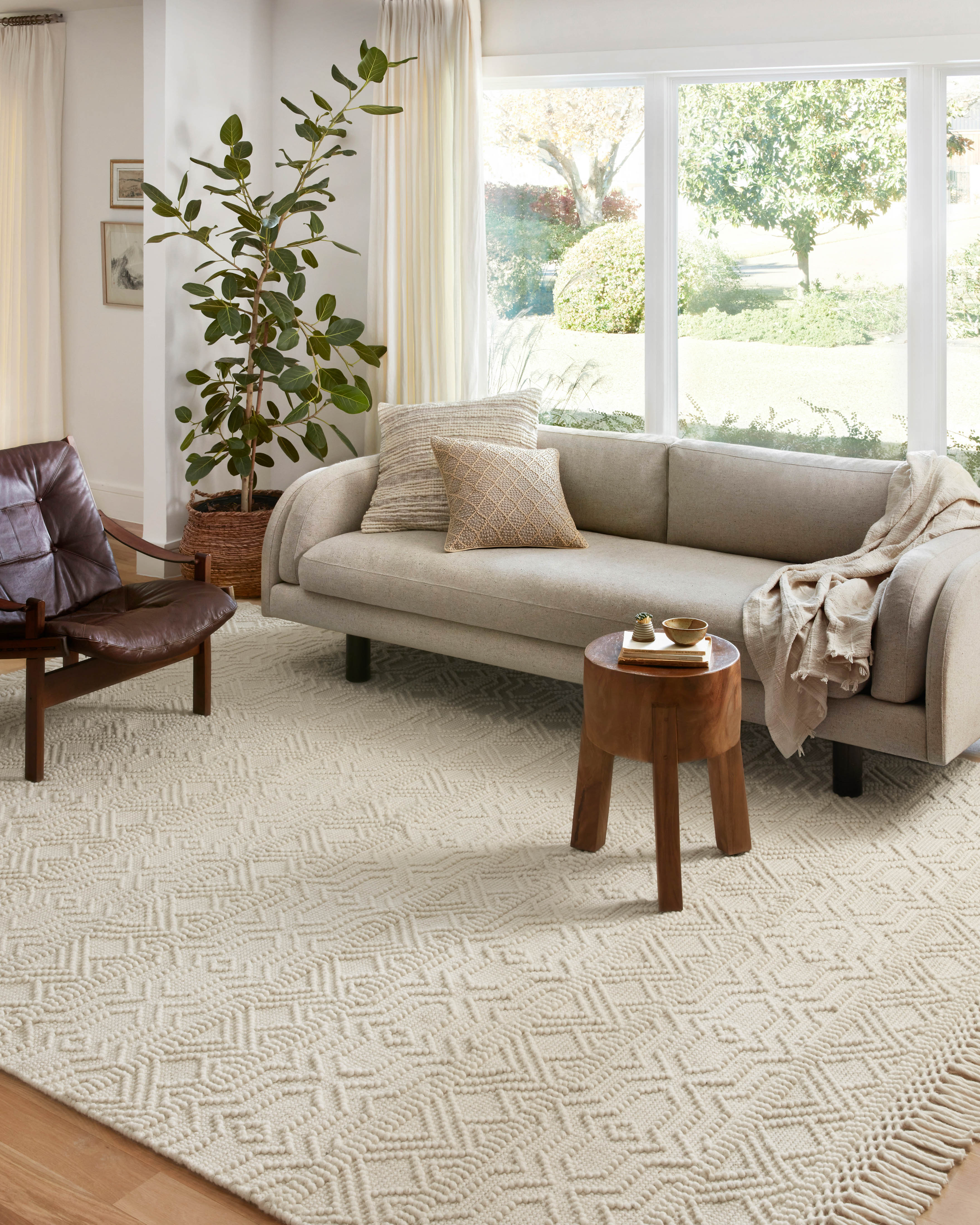 Loloi Noelle Ivory Rug RUGS - wool Loloi