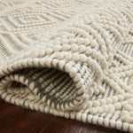 Loloi Noelle Ivory / Grey Rug RUGS - wool Loloi