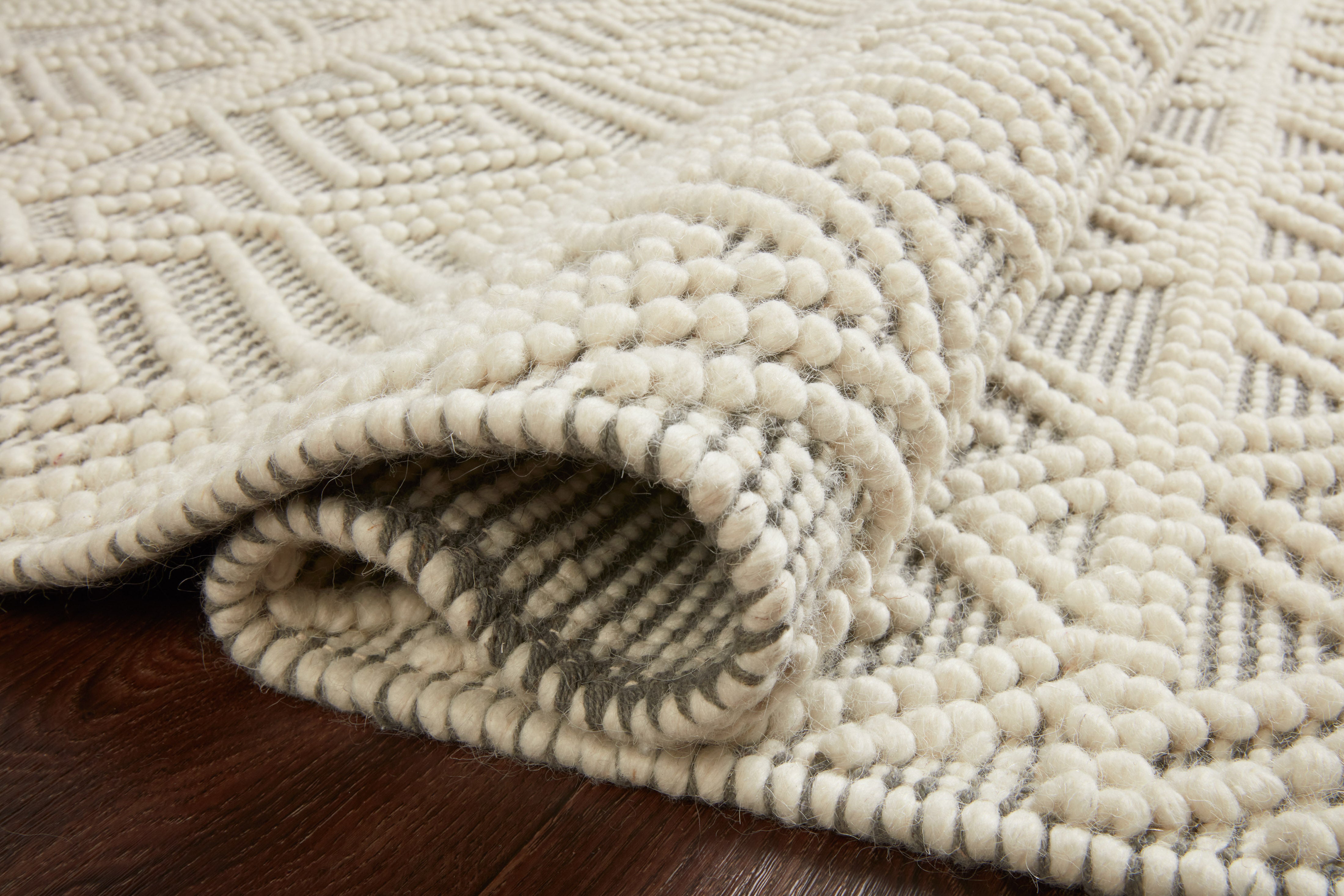 Loloi Noelle Ivory / Grey Rug RUGS - wool Loloi