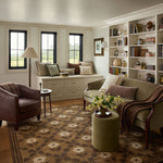 Chris Loves Julia x Loloi Norah Tan / Espresso Rug - Rug & Weave