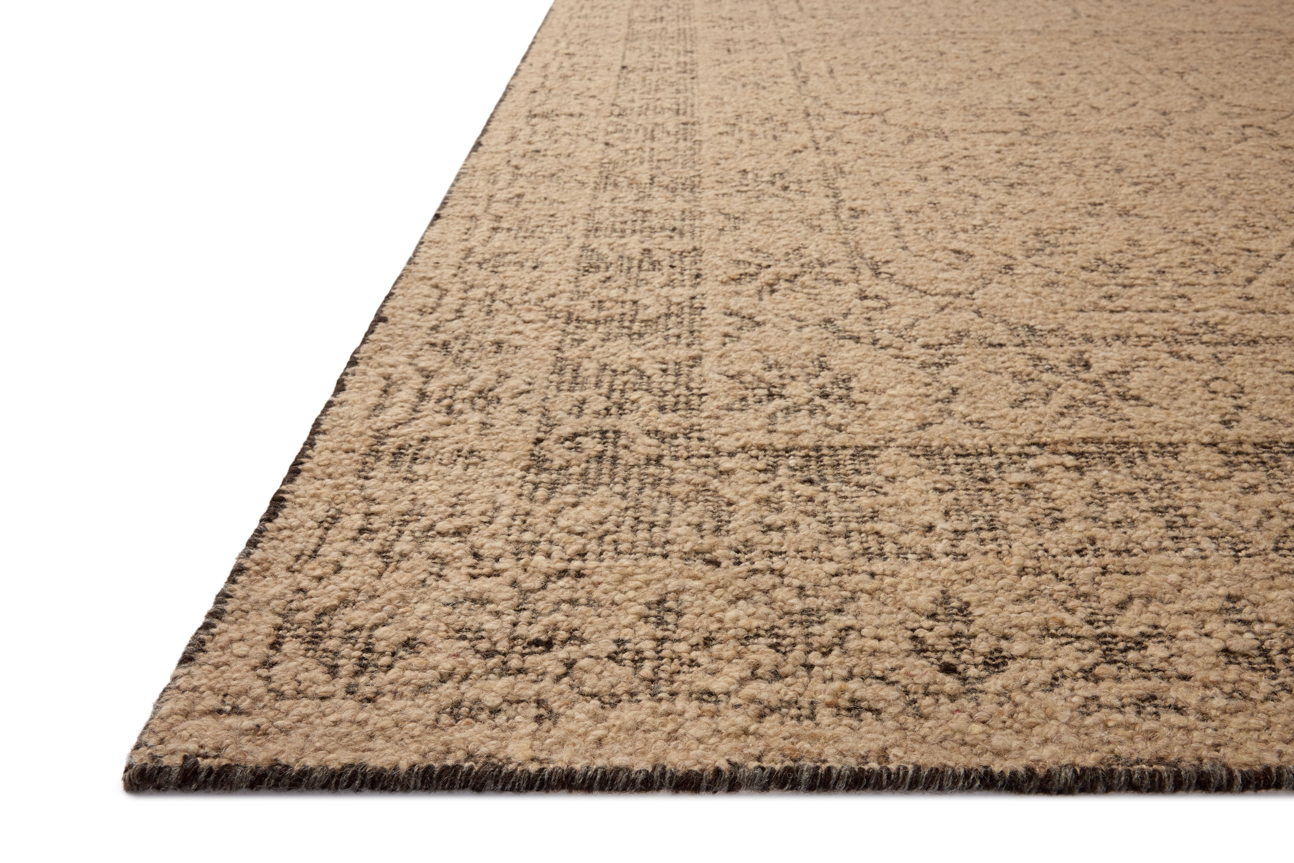 Loloi Novi Tan / Onyx Rug RUGS - wool Loloi 18" x 18" sample