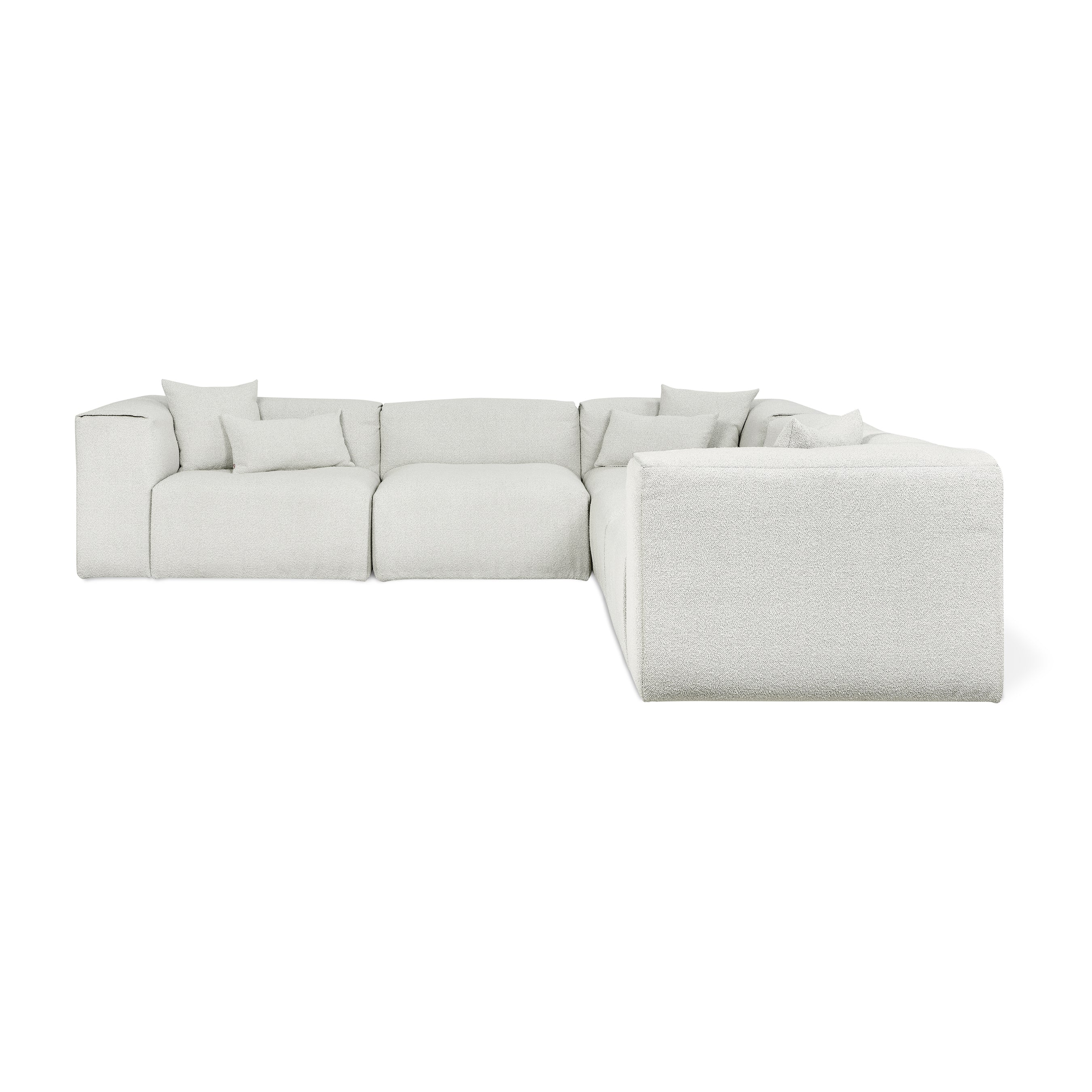 Gus* Nest Modular 5-PC Corner Sectional FURNITURE - sofa Gus Morris Fog