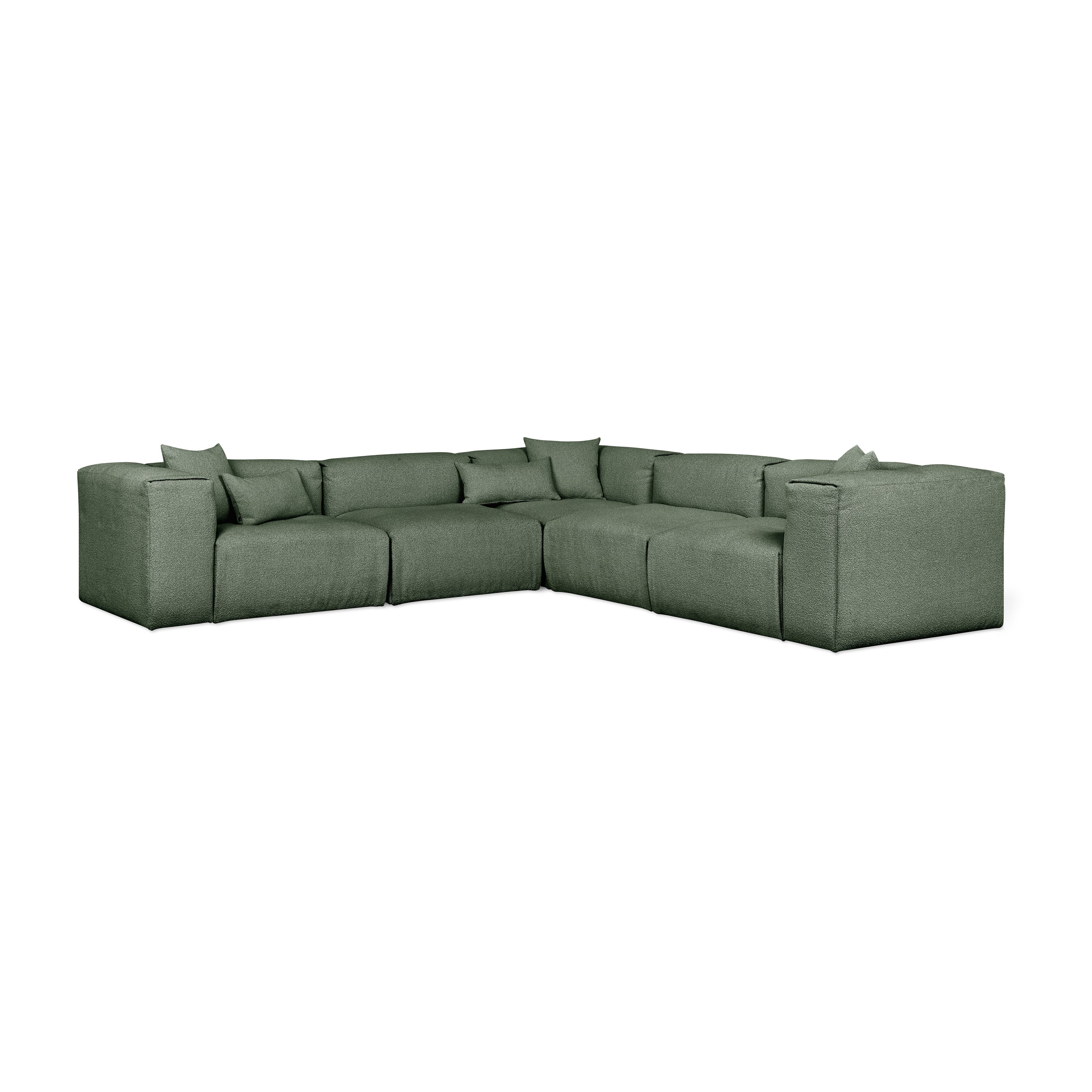Gus* Nest Modular 5-PC Corner Sectional FURNITURE - sofa Gus Morris Pine