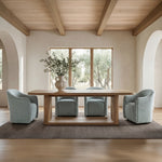 Drava Rolling Dining Chair FURNITURE - dining chair Moe's Furniture