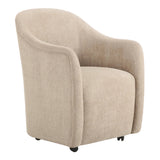 Drava Rolling Dining Chair FURNITURE - dining chair Moe's Furniture