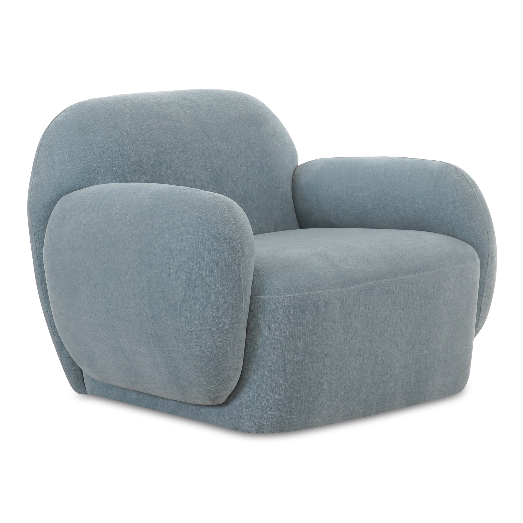 Hazel Lounge Chair FURNITURE - lounge chair Moe's Furniture Blue