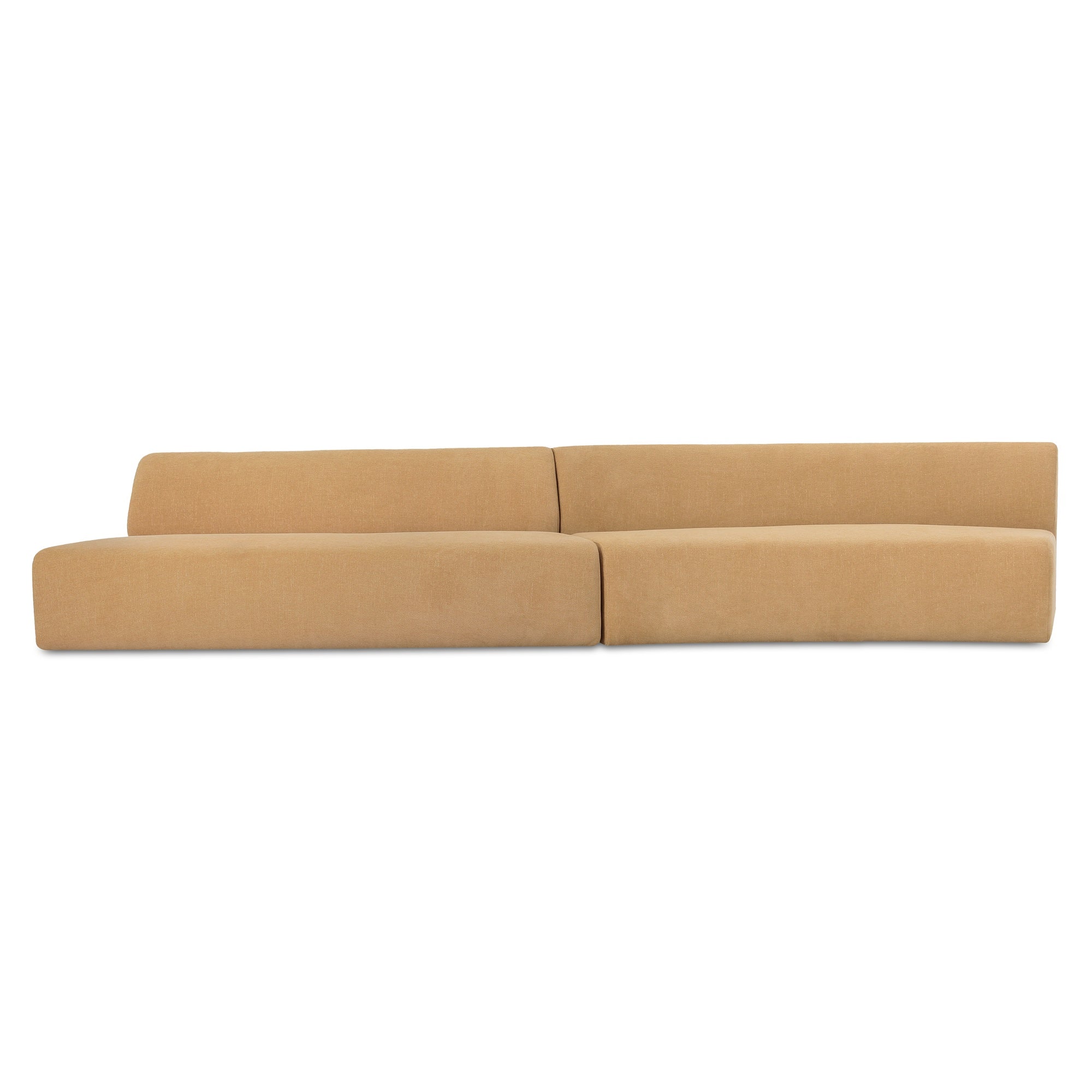 Niomi 2 Piece Wave Modular Sectional FURNITURE - sectionals Moe's Furniture Golden Yellow