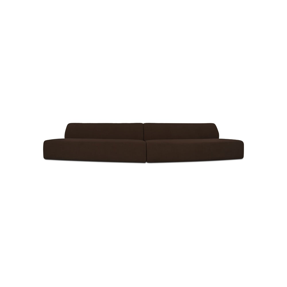 Niomi 2 Piece Convex Modular Sectional FURNITURE - sectionals Moe's Furniture Dark Brown