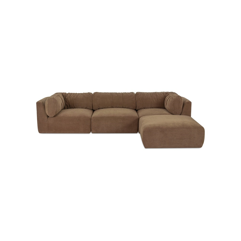Mateena Lounge Modular Sectional FURNITURE - sectionals Moe's Furniture Taupe