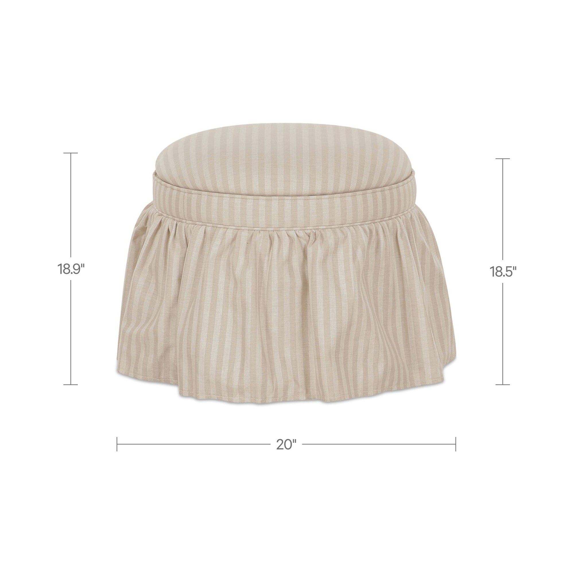 Heidi Storage Ottoman FURNITURE - ottoman Moe's Furniture