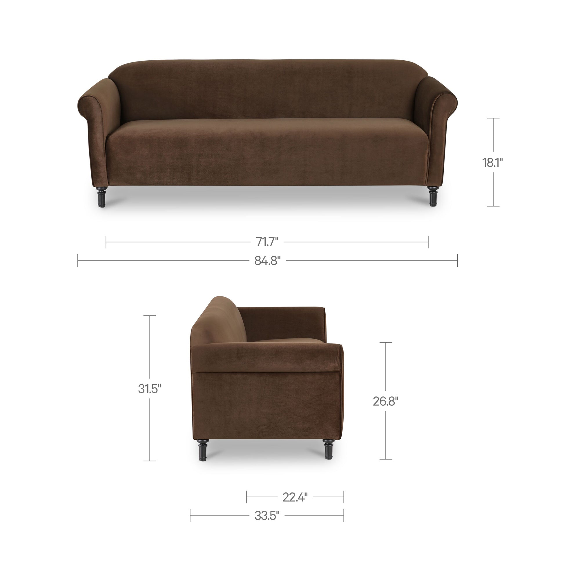 Harmony Sofa FURNITURE - sofa Moe's Furniture