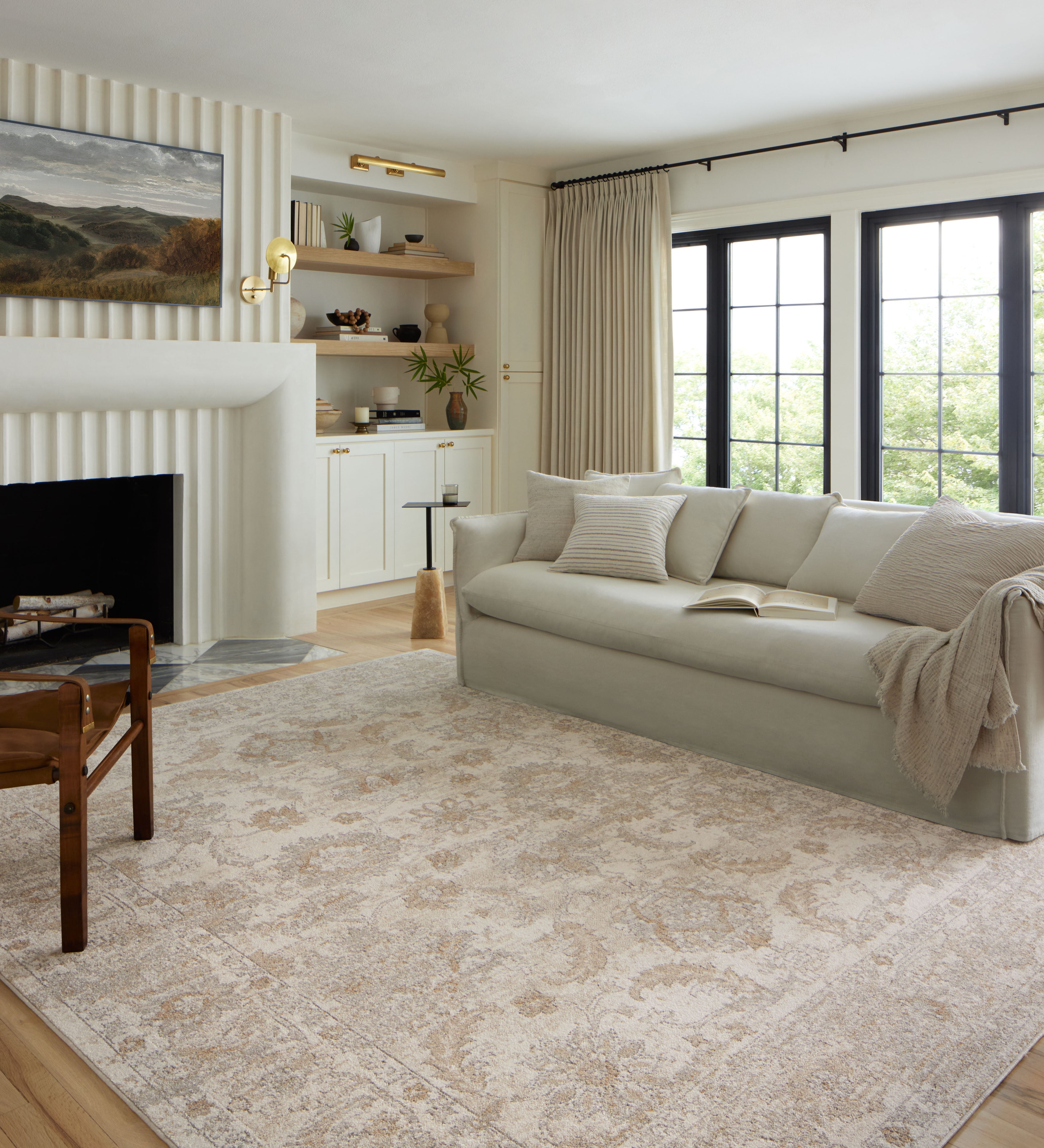 Loloi Odette Ivory / Beige Rug 0-RUGS-patterned Loloi