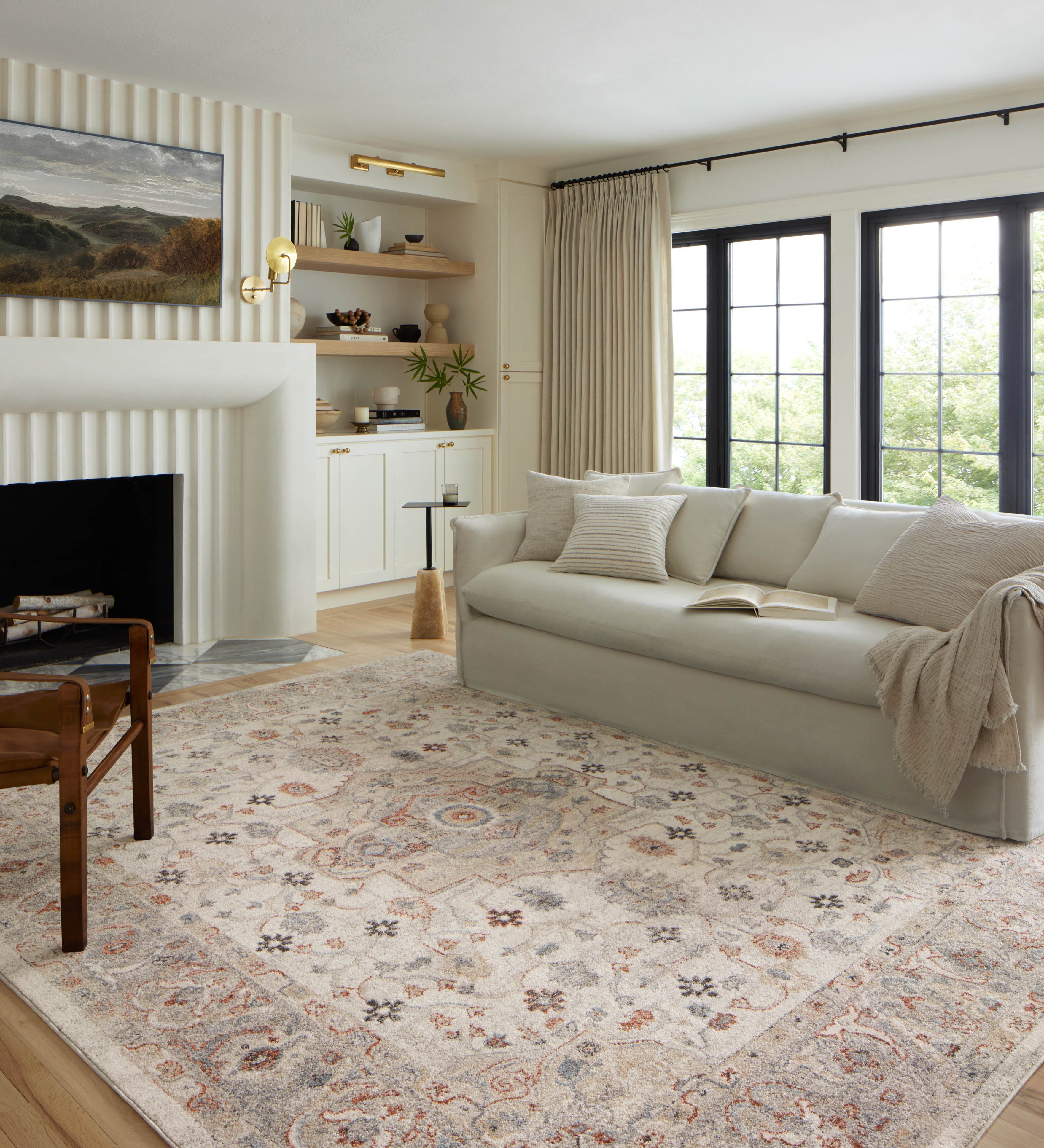 Loloi Odette Ivory / Multi Rug 0-RUGS-patterned Loloi