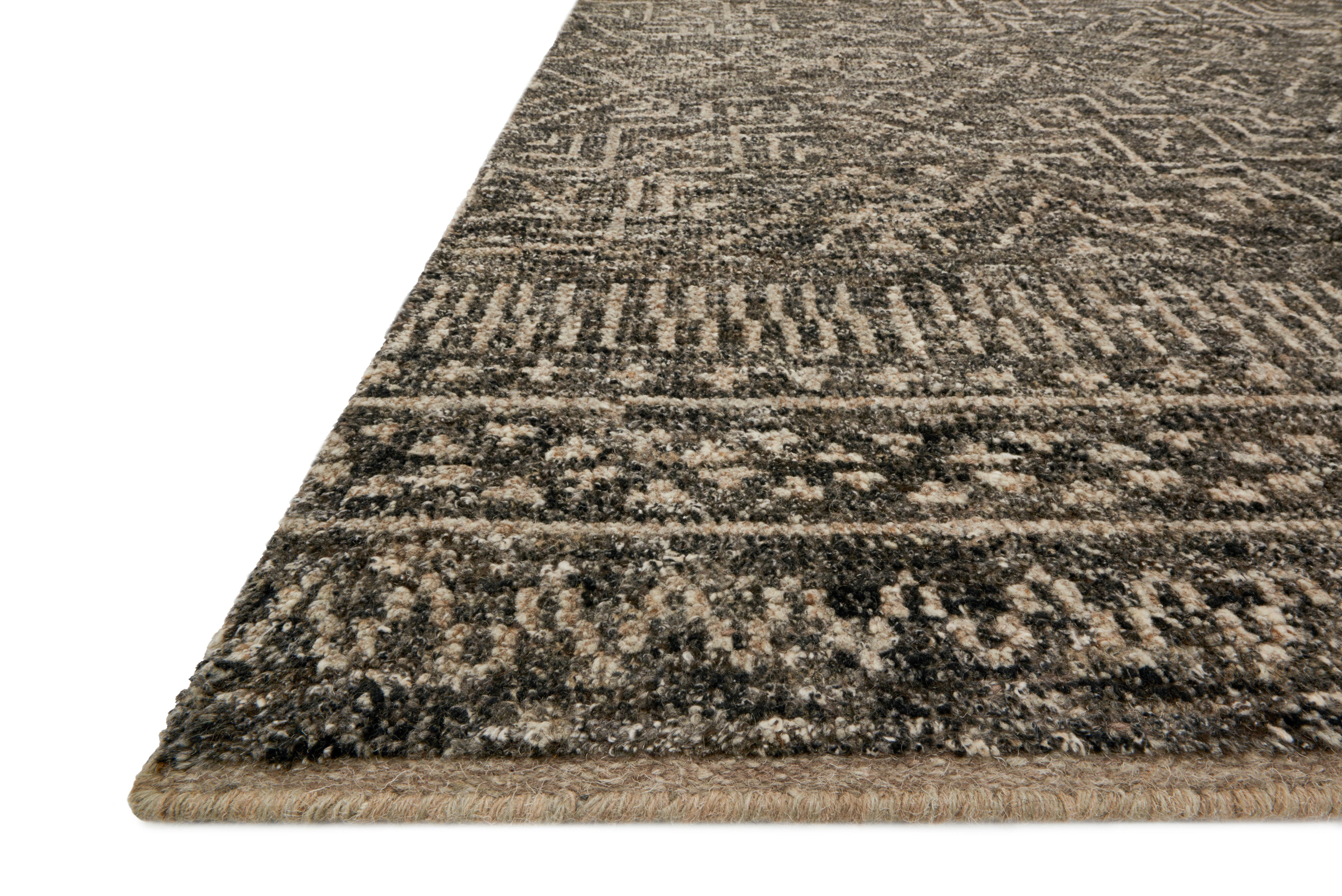 Loloi Odyssey Charcoal / Taupe Rug RUGS - wool Loloi
