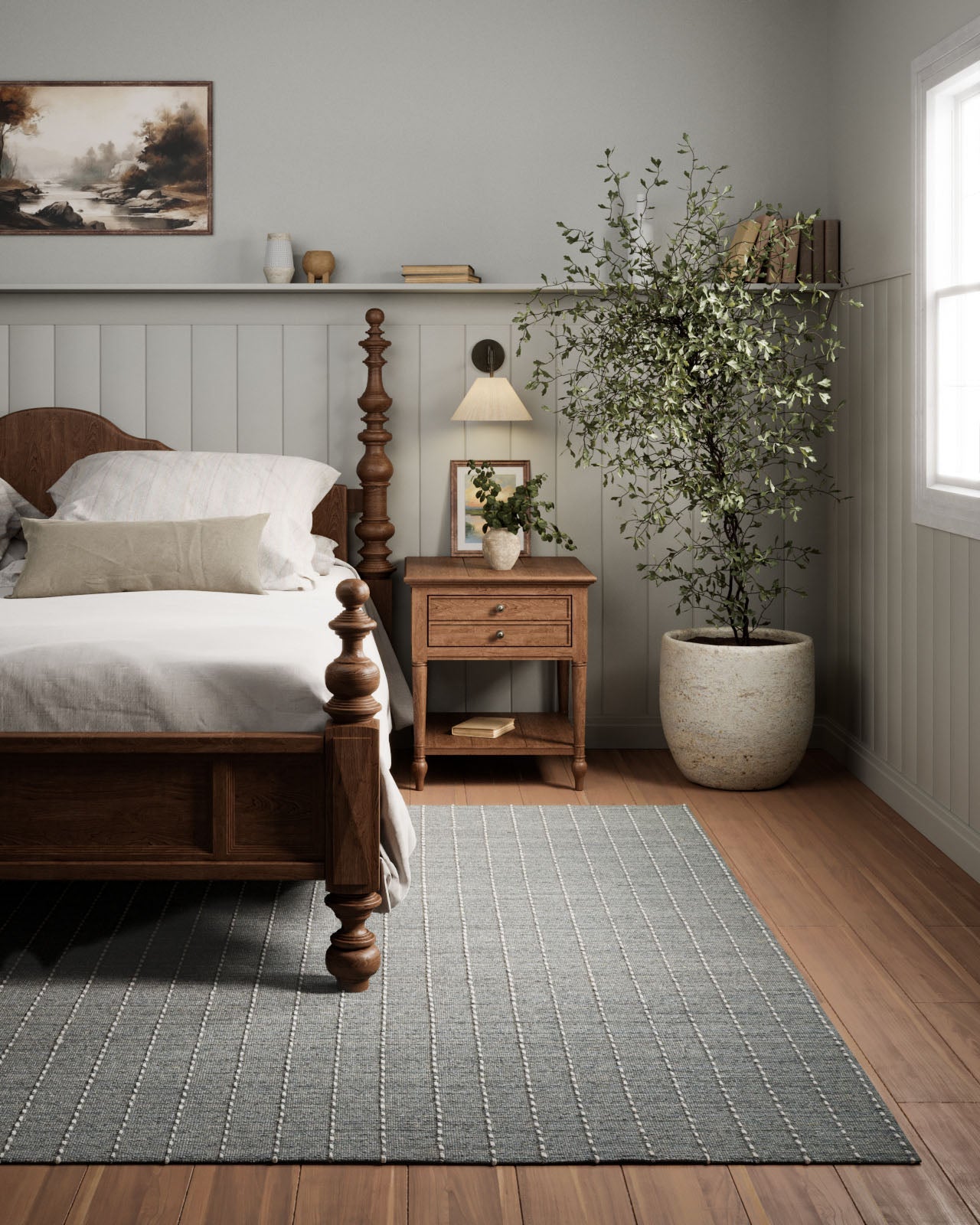 Olivier Stripe Hand Loomed Rug RUGS - wool Momeni