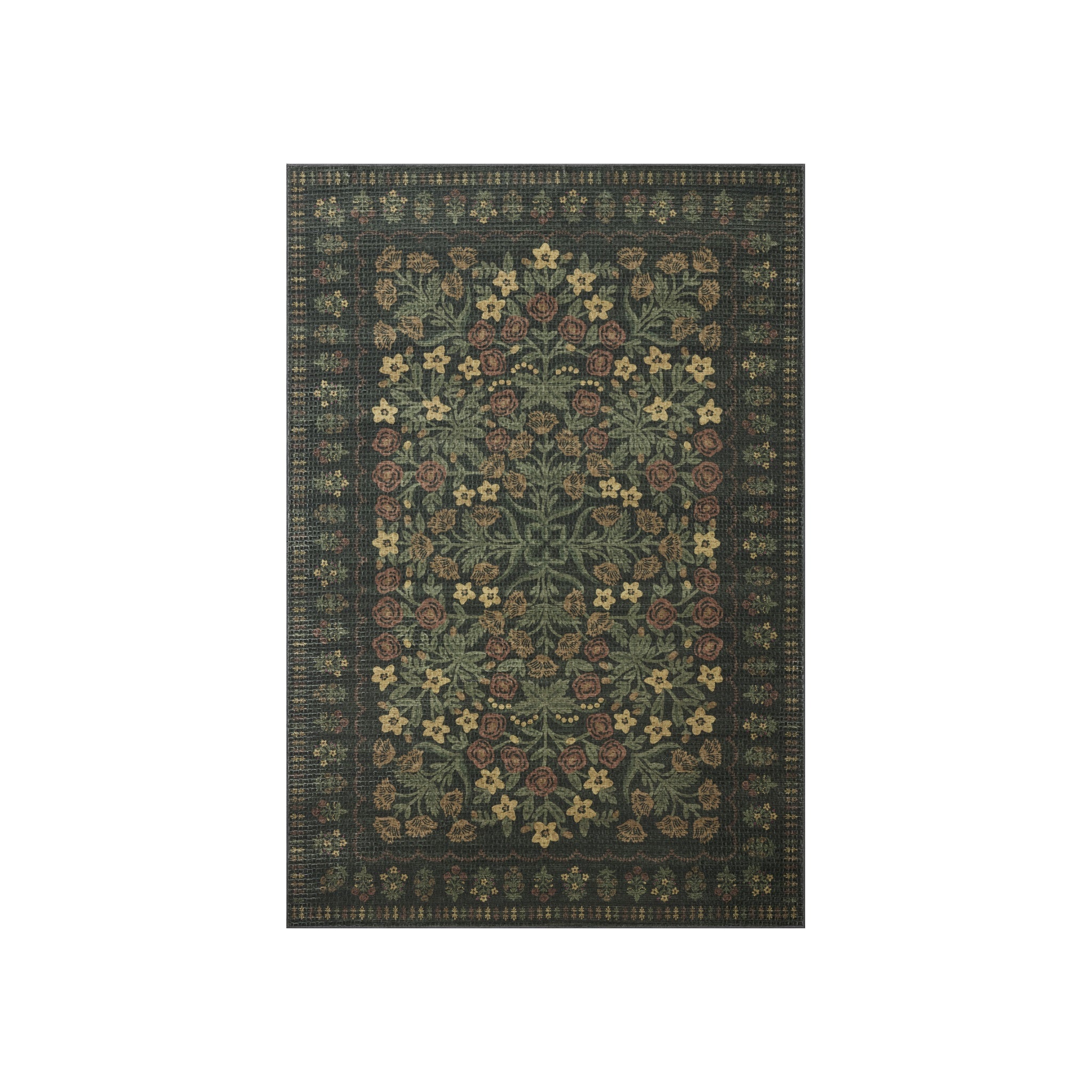 Rifle Paper Co. x Loloi Orchard Forest / Multi Machine Washable Rug RUGS - synthetic Loloi 18" x 18"