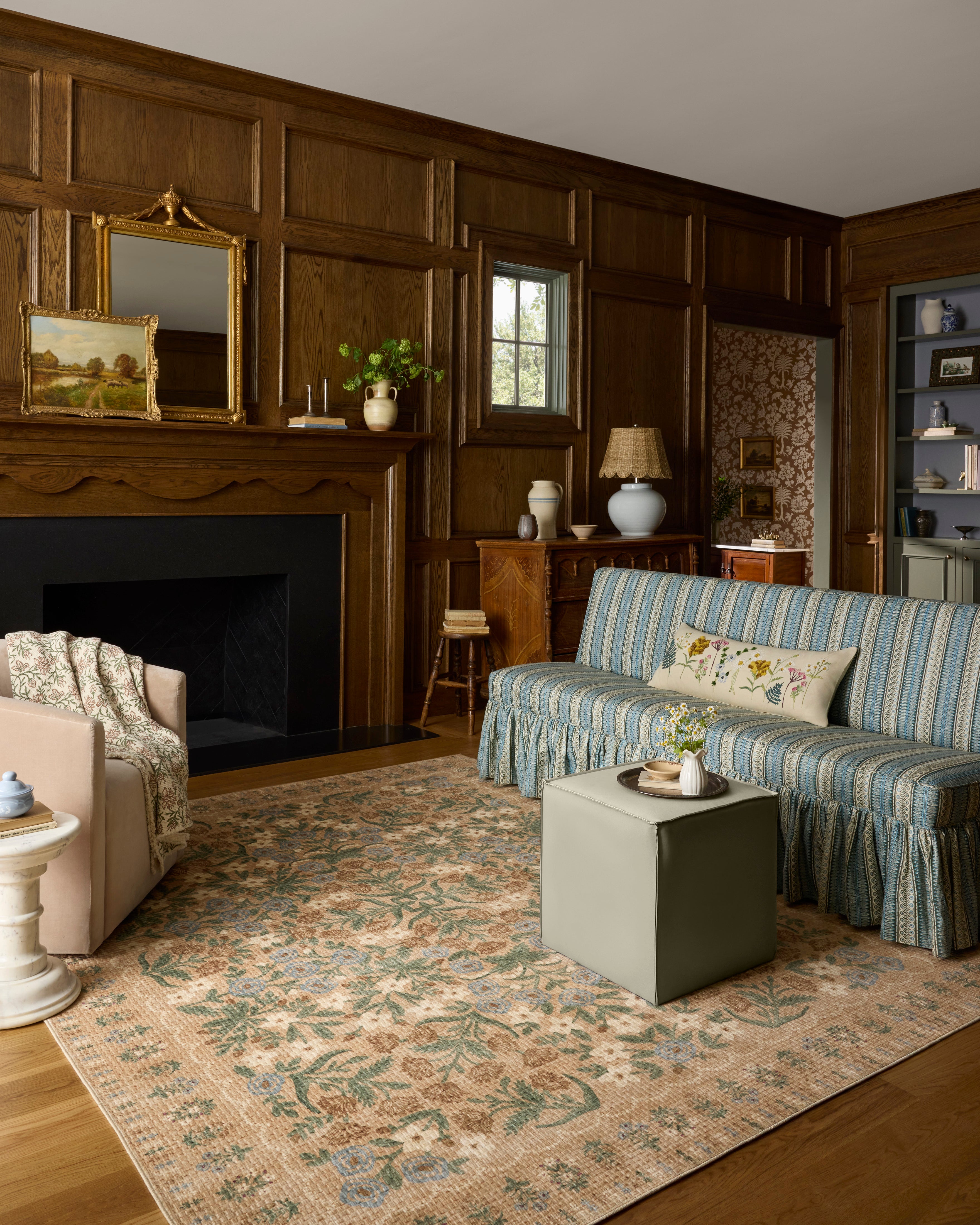Rifle Paper Co. x Loloi Orchard Sand / Multi Machine Washable Rug RUGS - synthetic Loloi