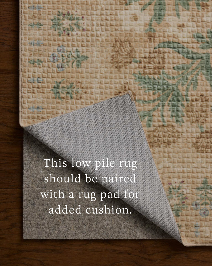 Rifle Paper Co. x Loloi Orchard Sand / Multi Machine Washable Rug RUGS - synthetic Loloi 18" x 18"