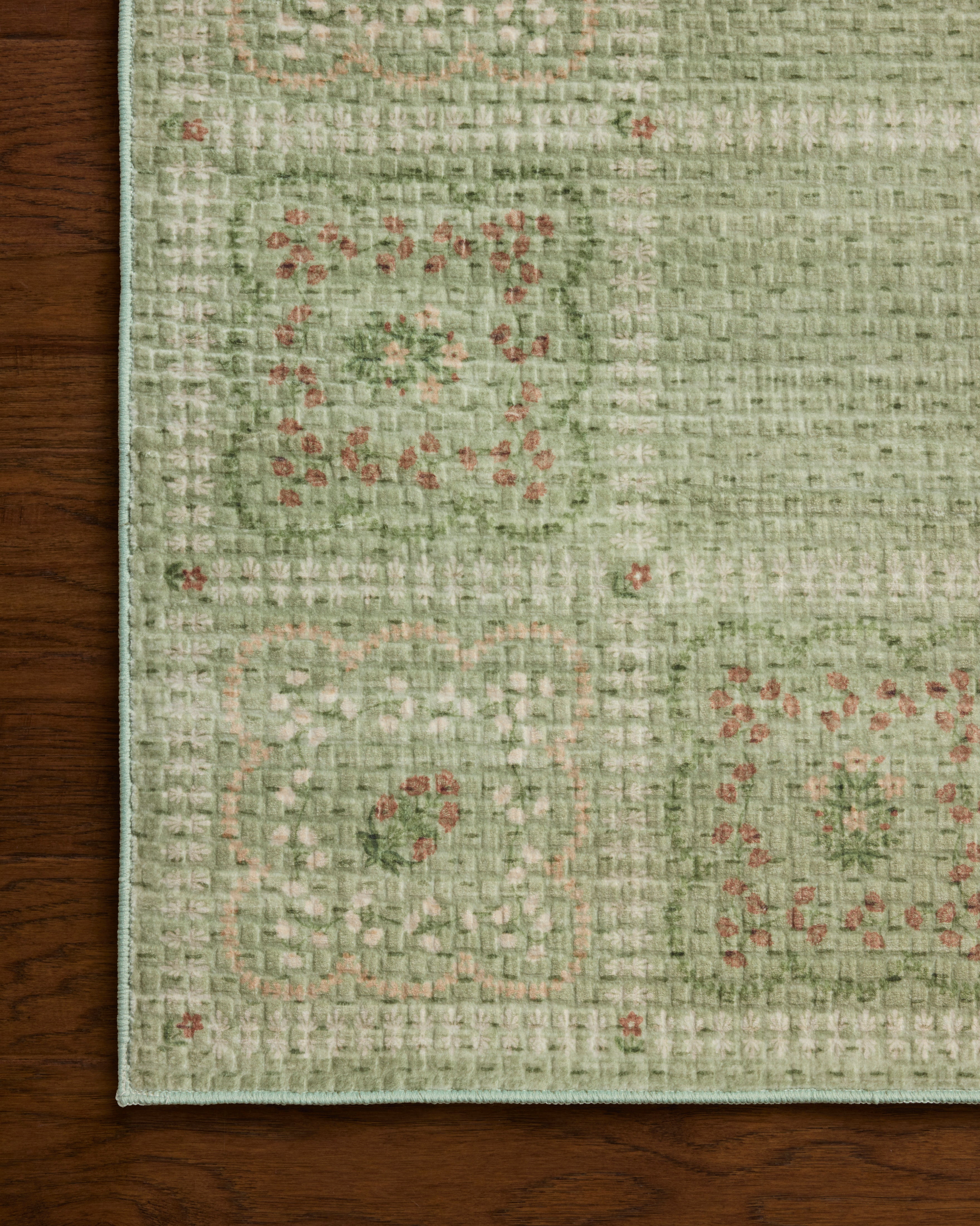 Rifle Paper Co. x Loloi Orchard Green / Multi Machine Washable Rug RUGS - synthetic Loloi