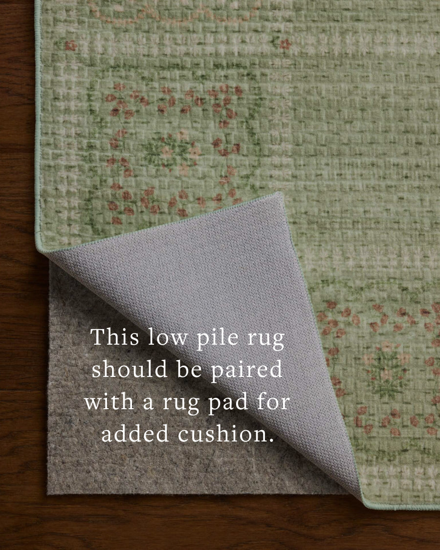 Rifle Paper Co. x Loloi Orchard Green / Multi Machine Washable Rug RUGS - synthetic Loloi 18" x 18"