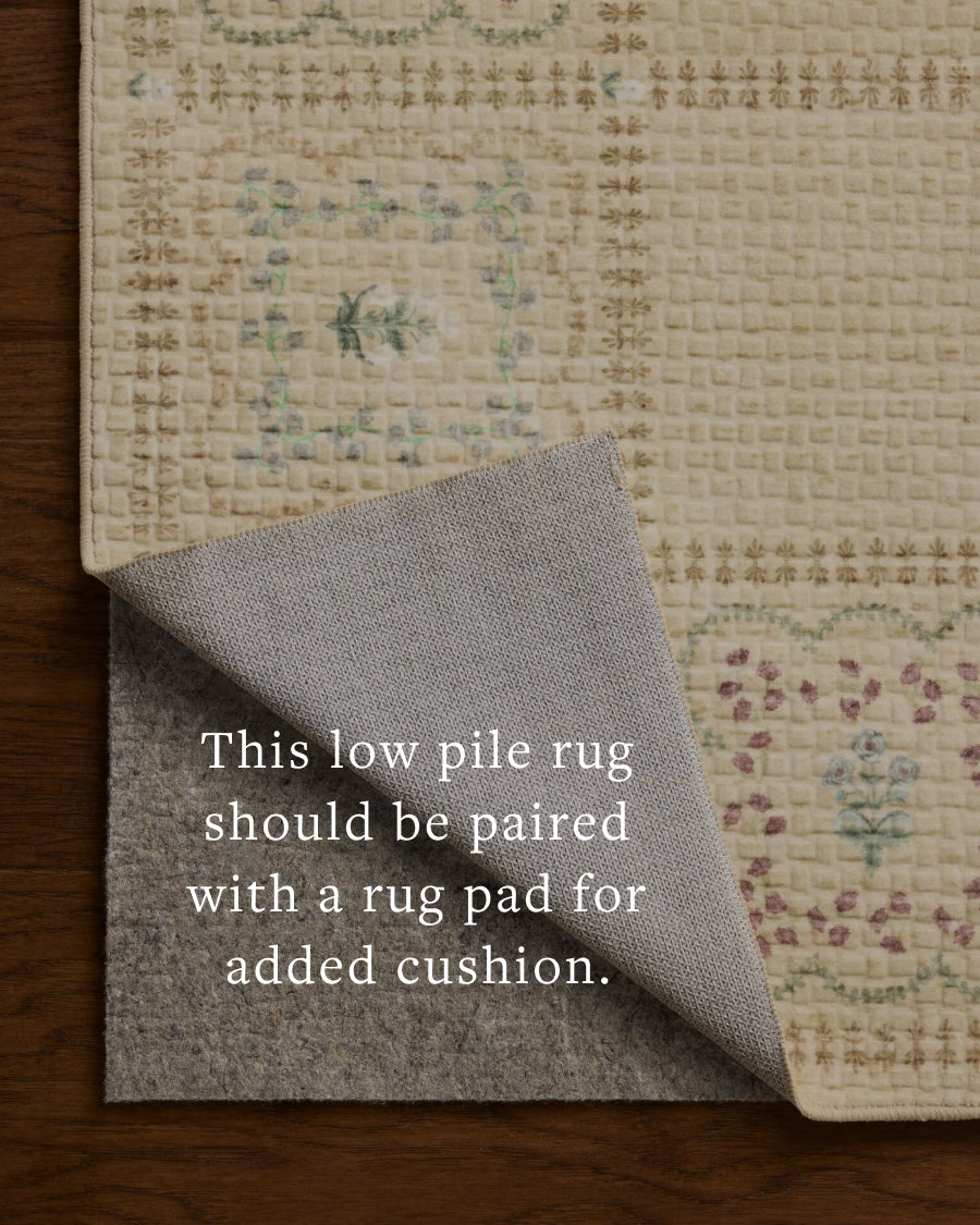 Rifle Paper Co. x Loloi Orchard Natural / Multi Machine Washable Rug RUGS - synthetic Loloi 18" x 18"