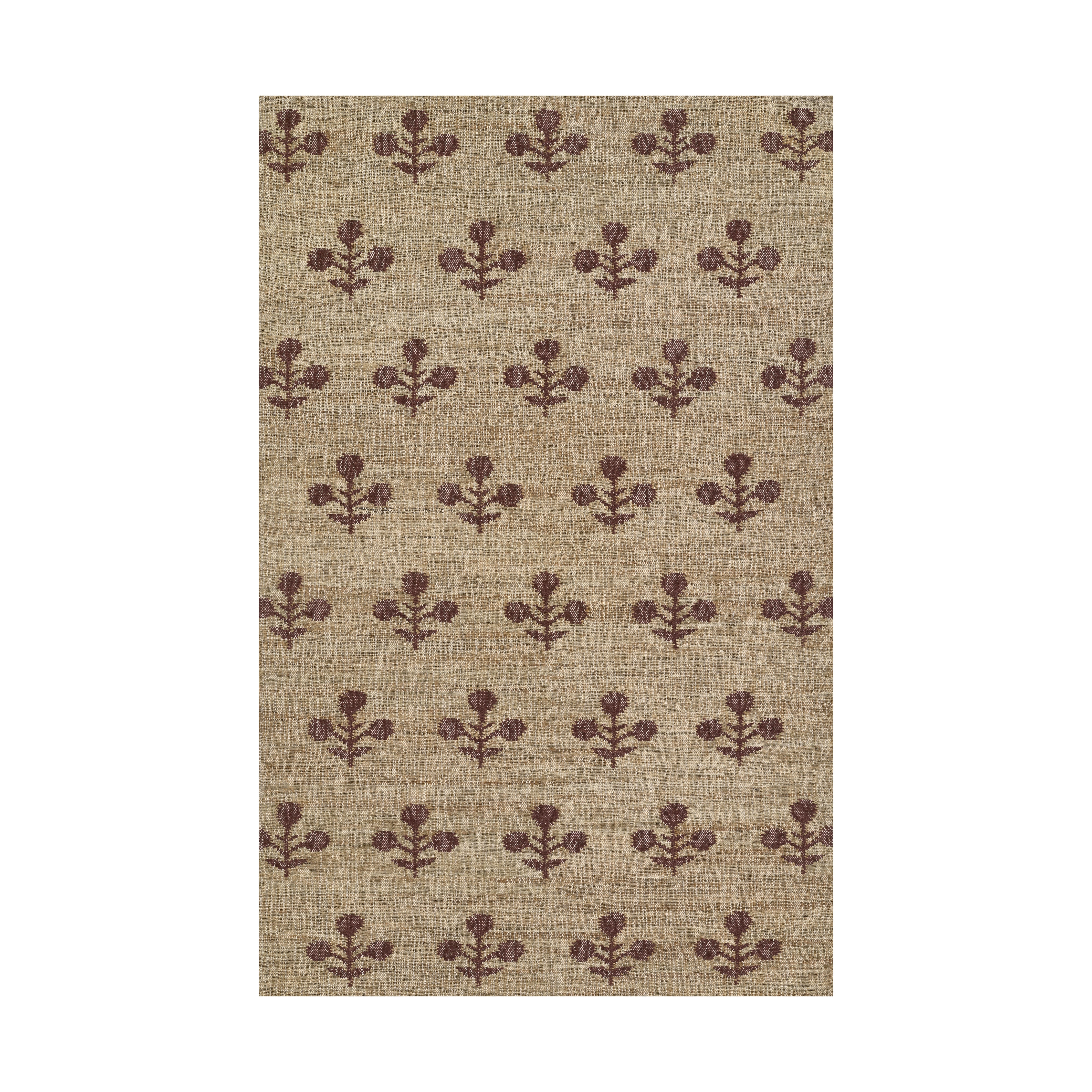 Orchard Bloom Hand Woven Jute Rug RUGS - jute Momeni Rust 2' x 3'