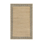 Orchard Greek Key Hand Woven Jute Rug RUGS - jute Momeni Blue 2' X 3'