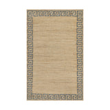Orchard Greek Key Hand Woven Jute Rug RUGS - jute Momeni Blue 2' X 3'