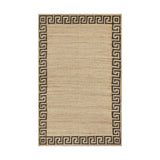 Orchard Greek Key Hand Woven Jute Rug RUGS - jute Momeni Brown 2' X 3'