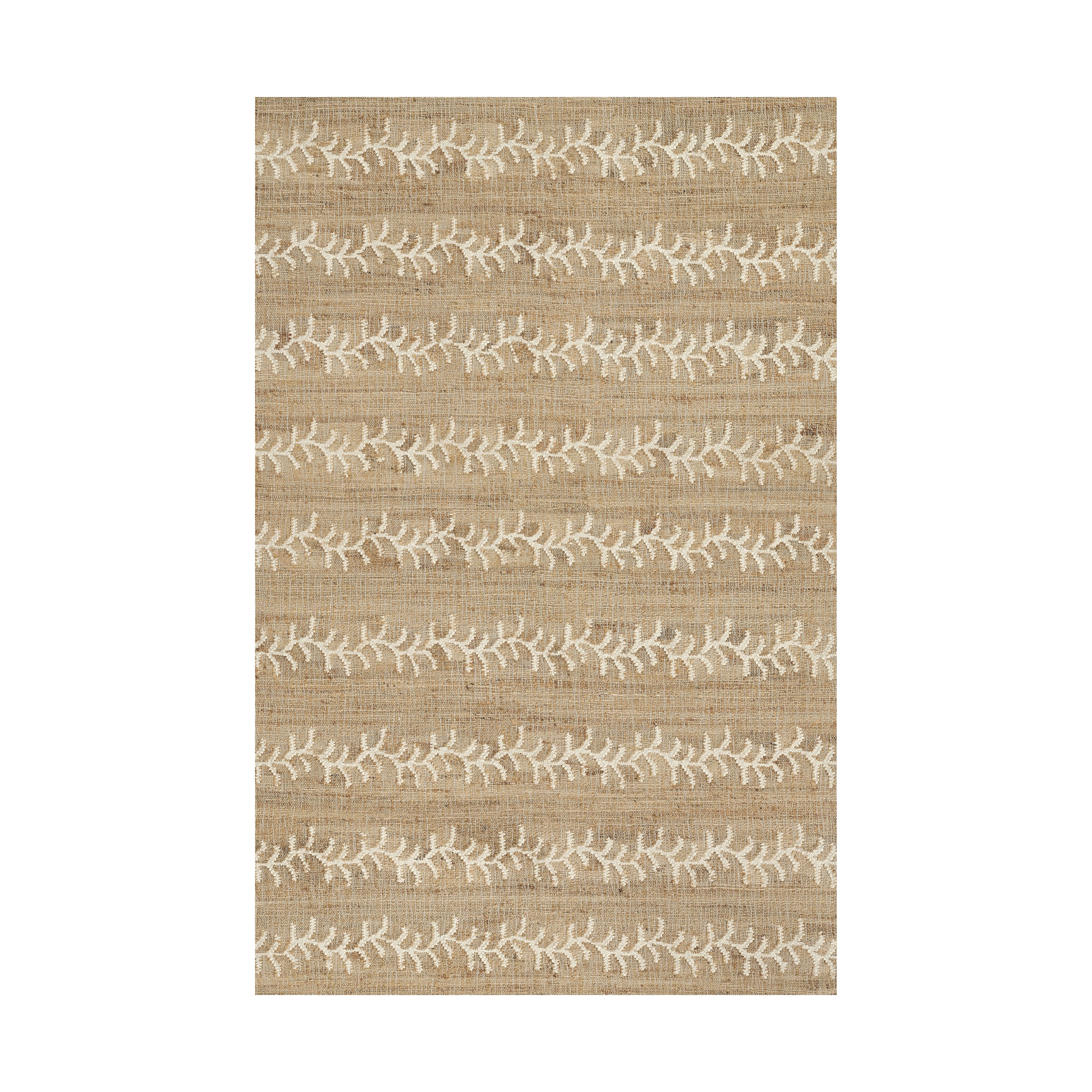 Orchard Vine Stripe Hand Woven Jute Rug RUGS - jute Momeni Ivory 2' x 3'