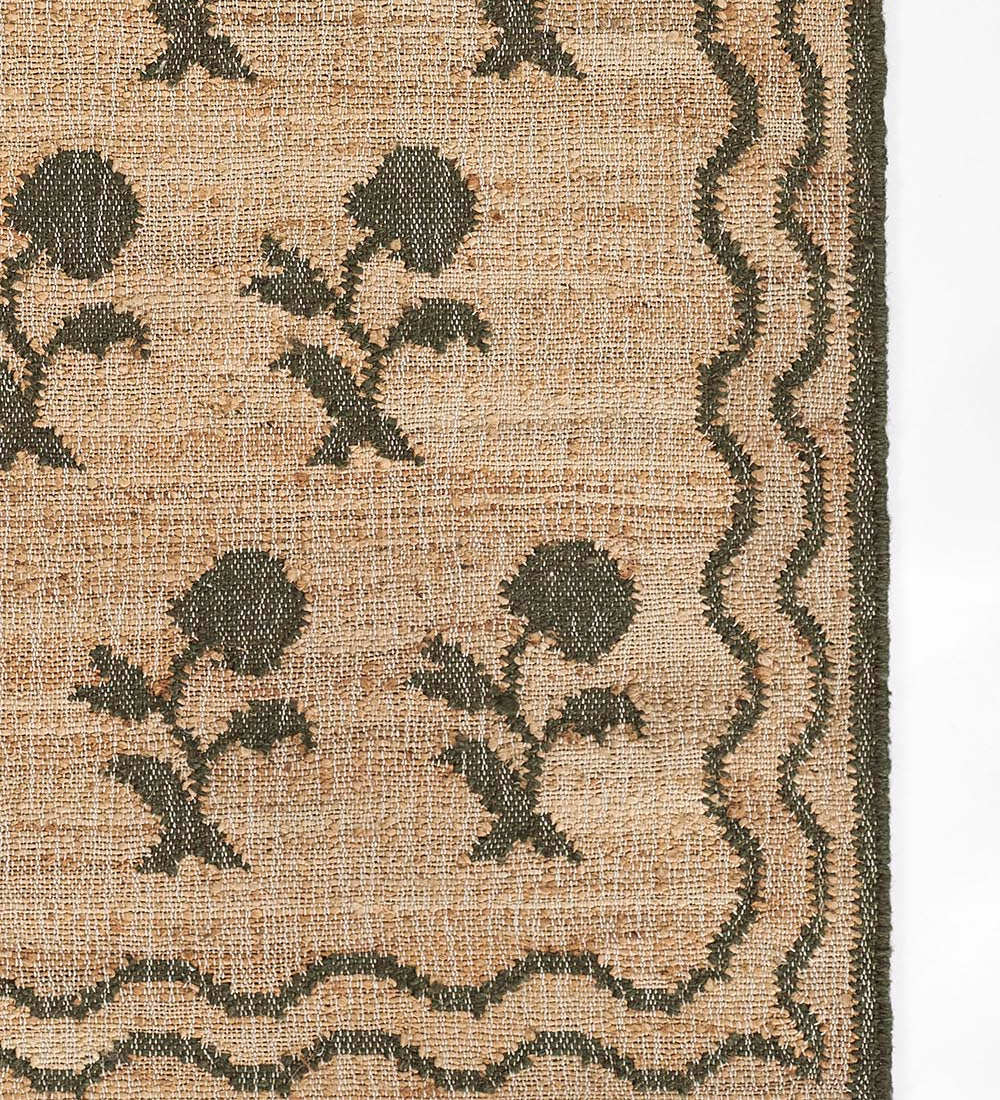 Orchard Block Print Hand Woven Jute Rug RUGS - jute Momeni