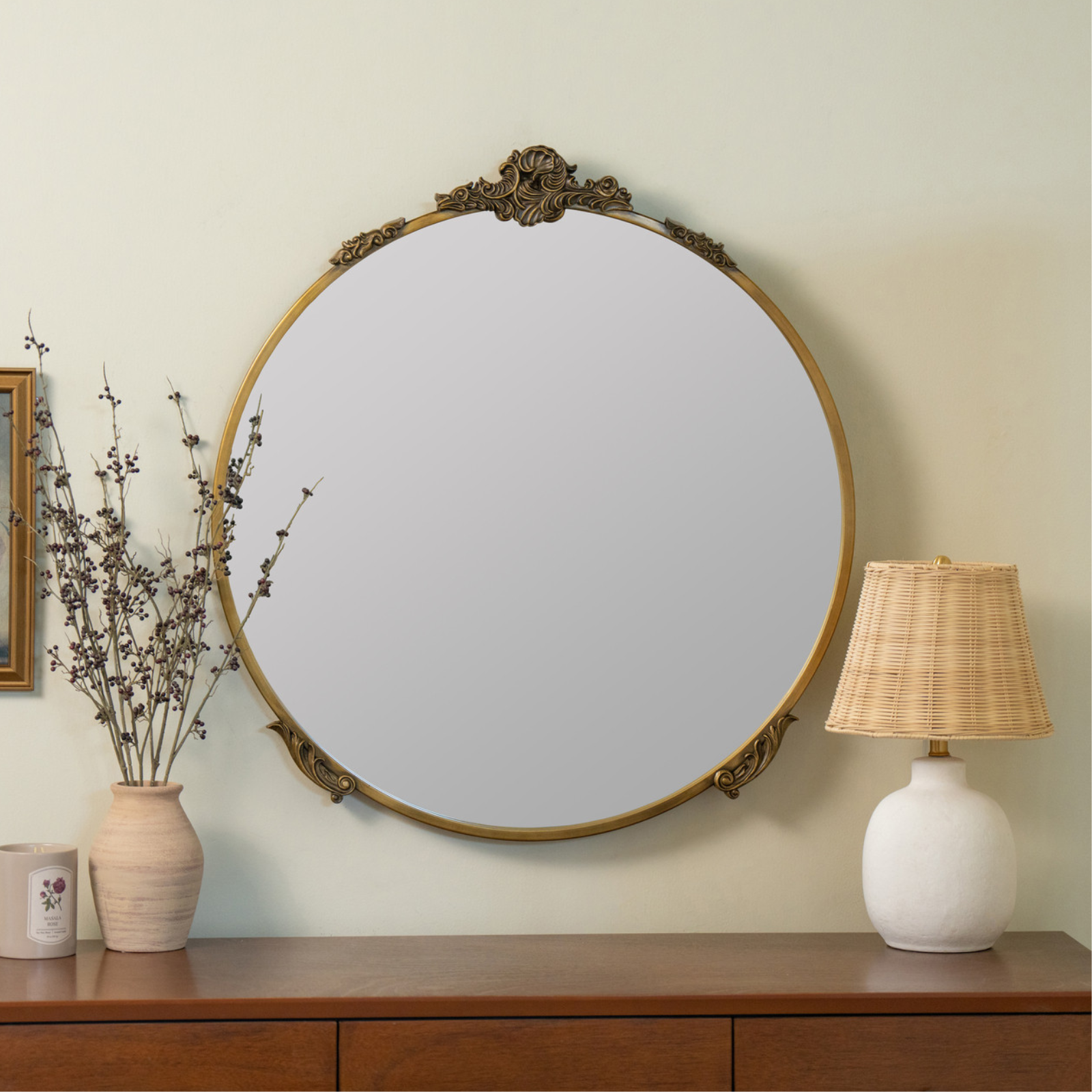 Adeline Round Wall Mirror - Rug & Weave