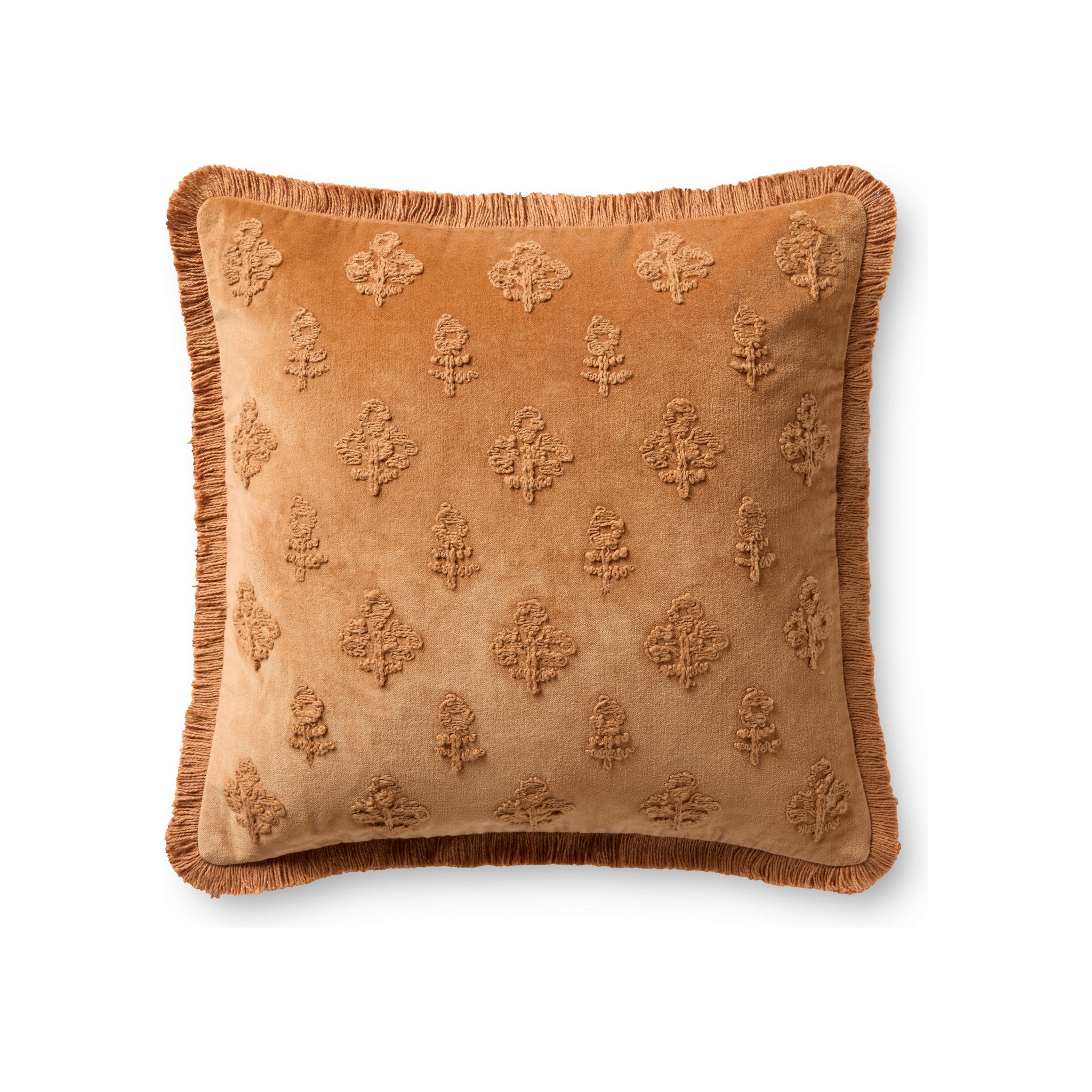 Chris Loves Julia x Loloi Darla Pillow Throw Pillows Loloi Clay 18x18 Cover Only