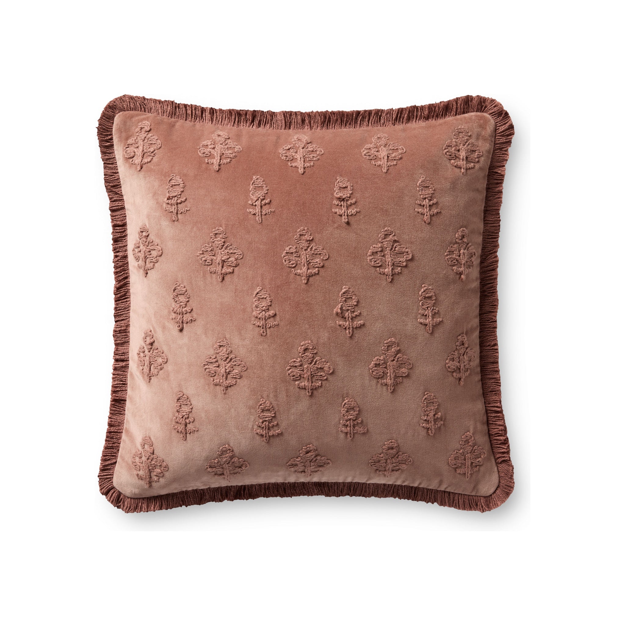 Chris Loves Julia x Loloi Darla Pillow Throw Pillows Loloi Mauve 18x18 Cover Only