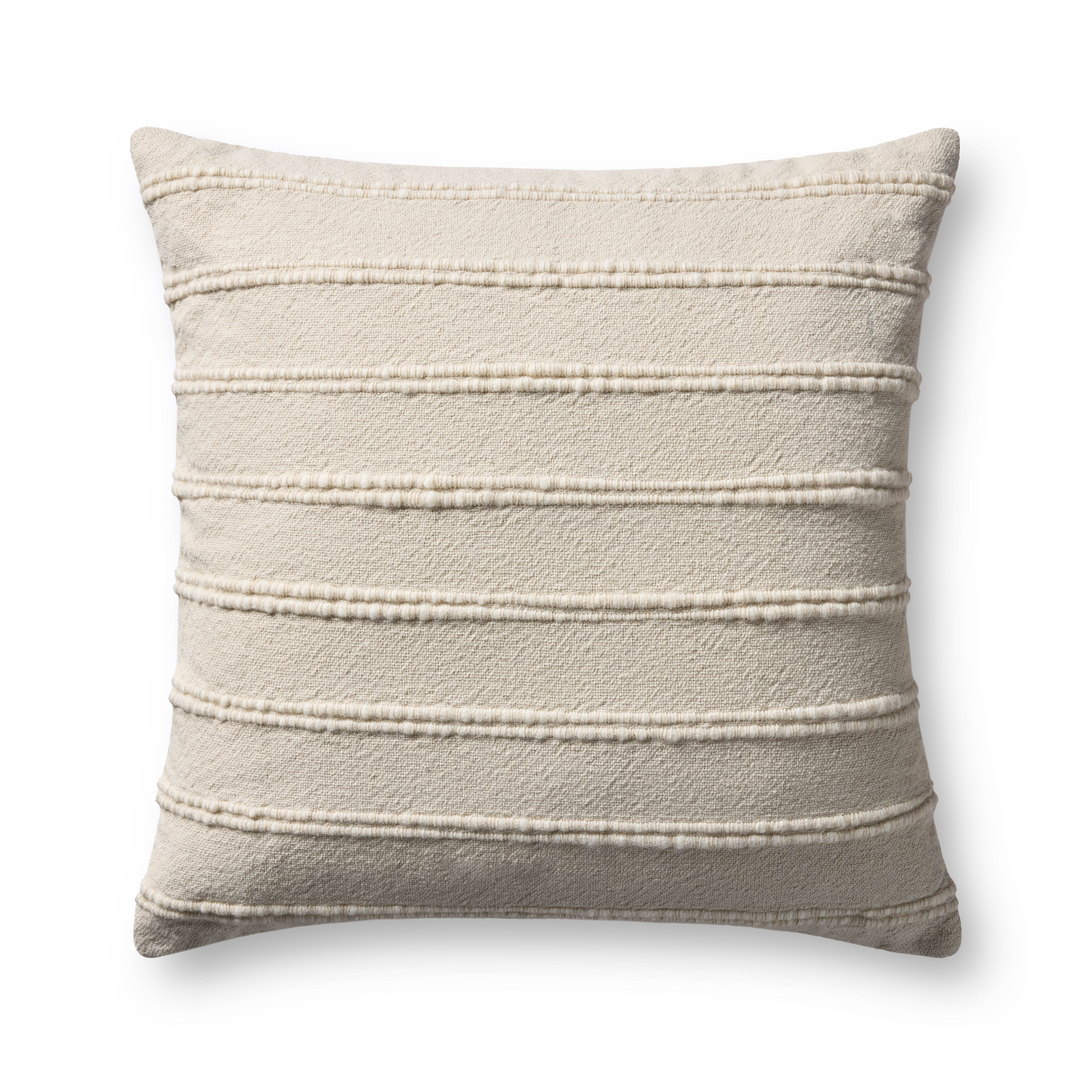 Magnolia Home by Joanna Gaines x Loloi Landry Ivory / Natural Pillow Throw Pillows Loloi Cover Only