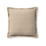 Chris Loves Julia x Loloi Howie Pillow Throw Pillows Loloi Natural 18x18 Cover Only