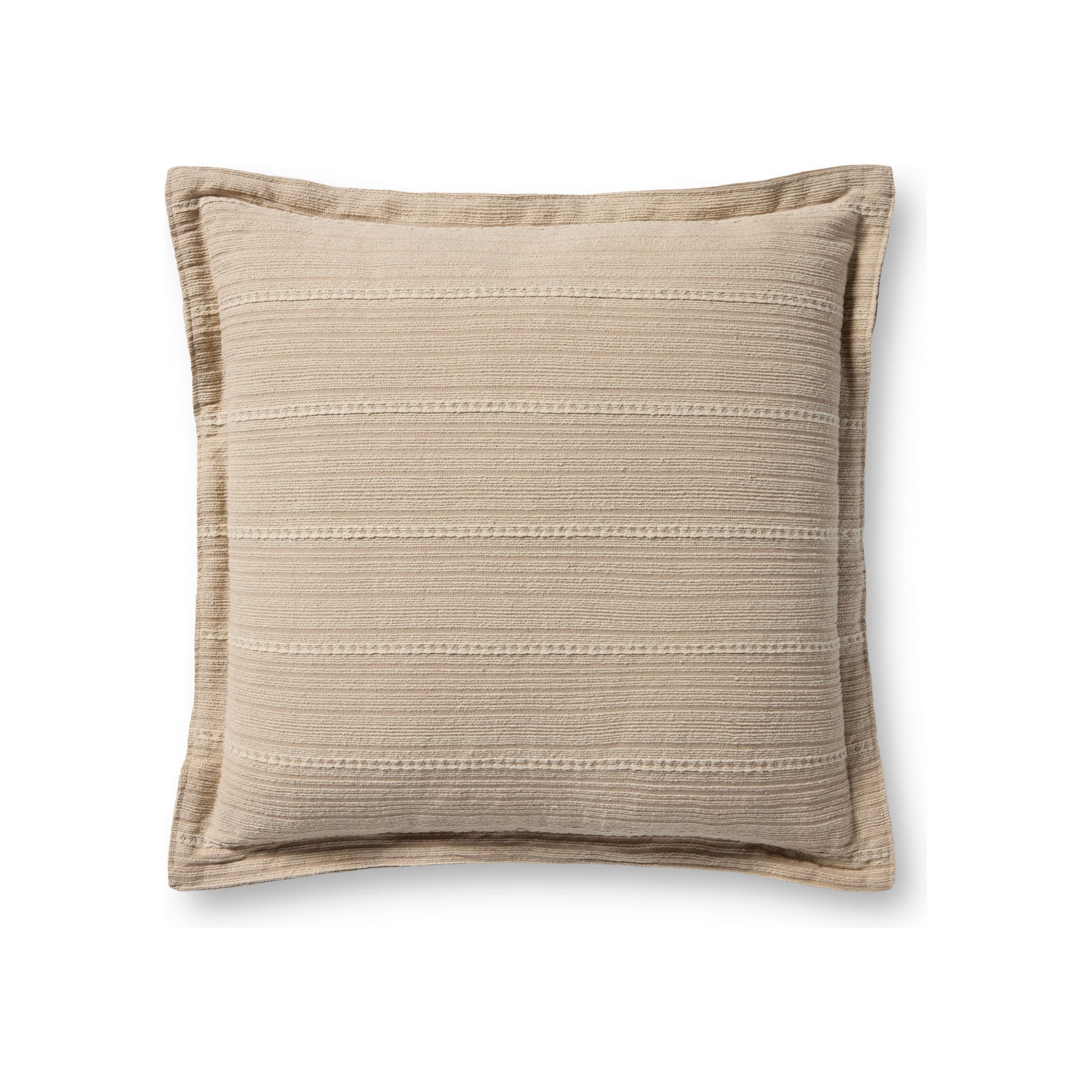 Chris Loves Julia x Loloi Howie Pillow Throw Pillows Loloi Natural 18x18 Cover Only
