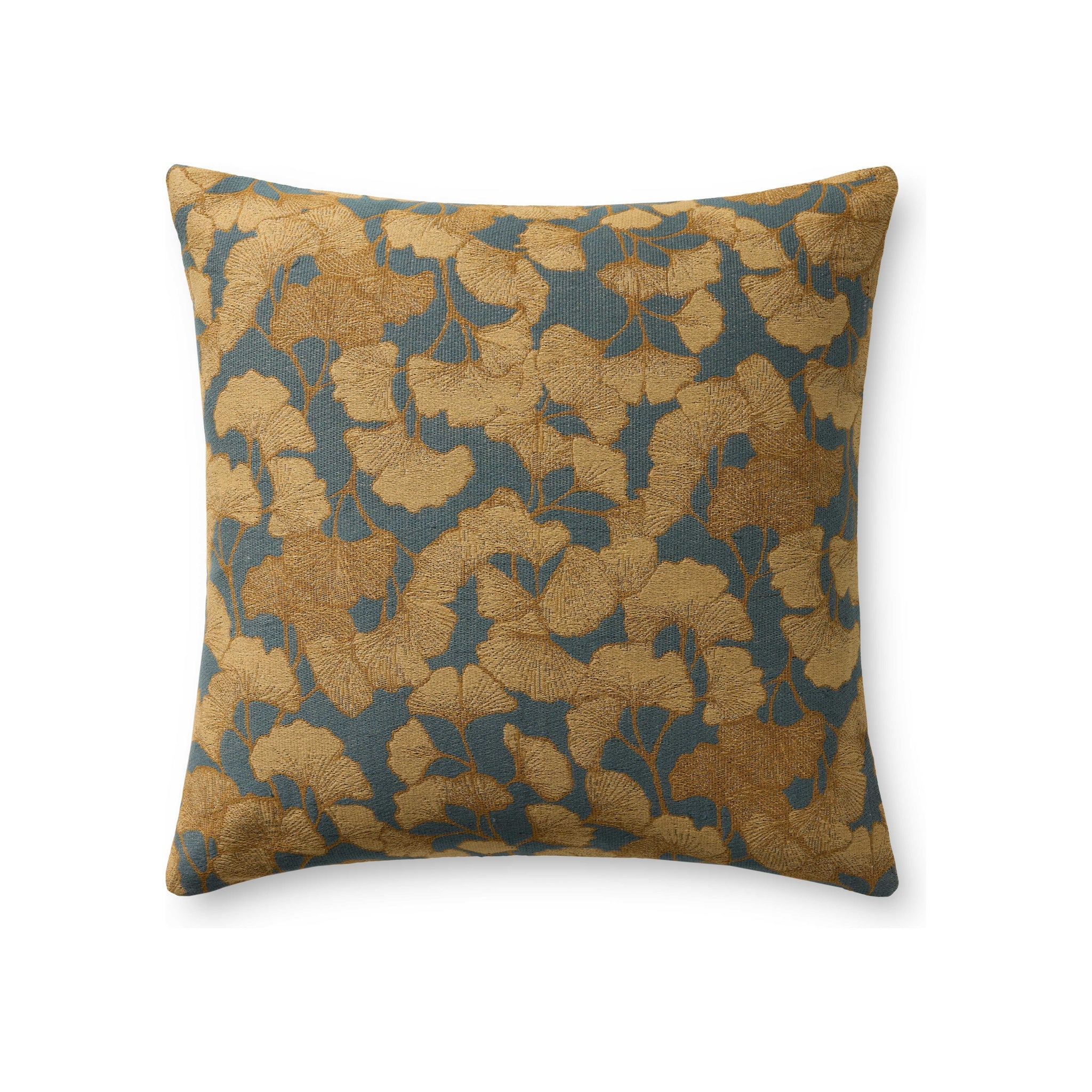 Chris Loves Julia x Loloi Fawn Pillow Throw Pillows Loloi Blue / Gold 22x22 Cover Only