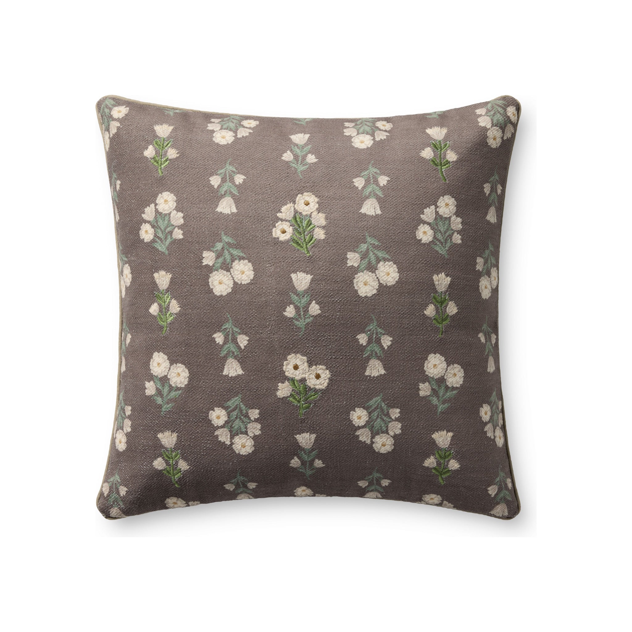 Chris Loves Julia x Loloi Posie Pillow Throw Pillows Loloi Mauve / Multi 20x20 Cover Only
