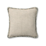 Amber Lewis x Loloi Oroville Pillow Throw Pillows Loloi Natural / Blue 18x18 Cover Only