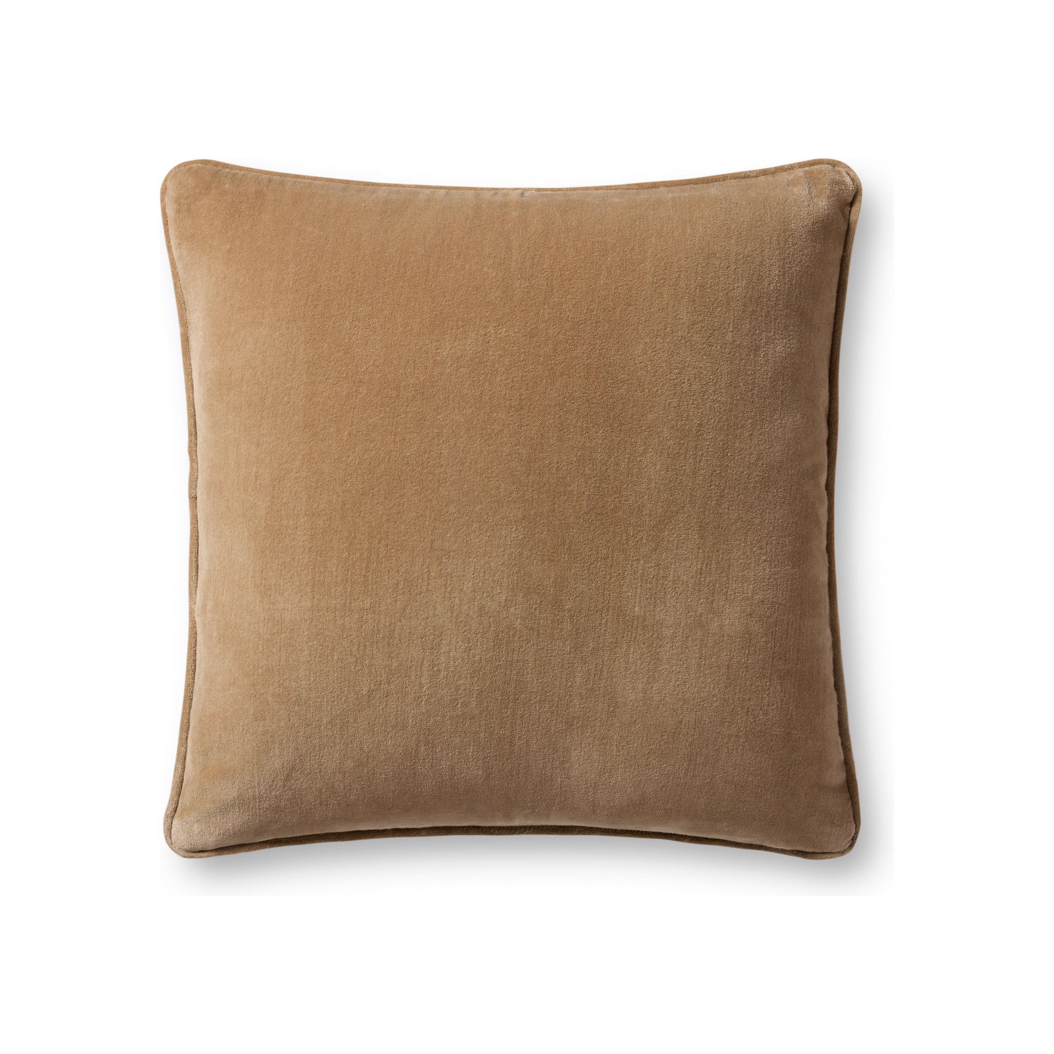 Magnolia Home by Joanna Gaines x Loloi Lydia Pillow Throw Pillows Loloi Latte 18x18 with Down Insert
