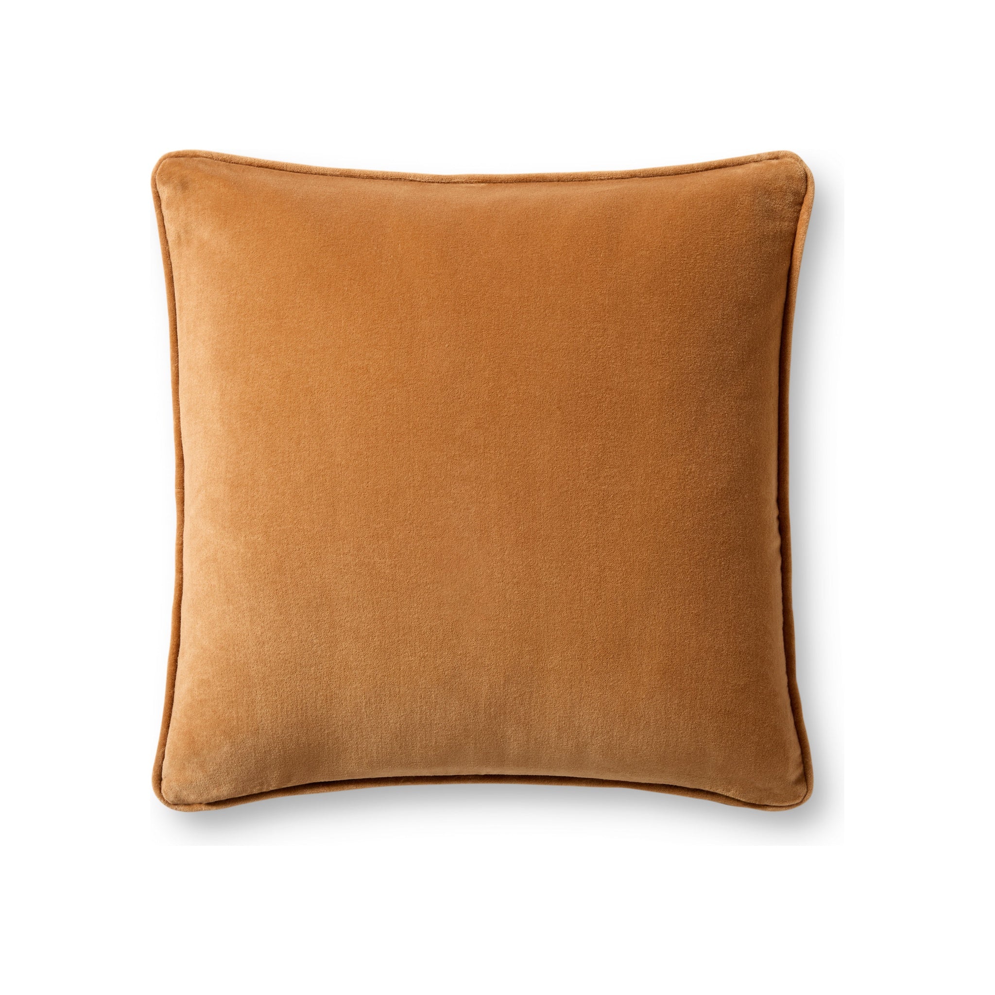 Magnolia Home by Joanna Gaines x Loloi Lydia Pillow Throw Pillows Loloi Rust 18x18 with Down Insert