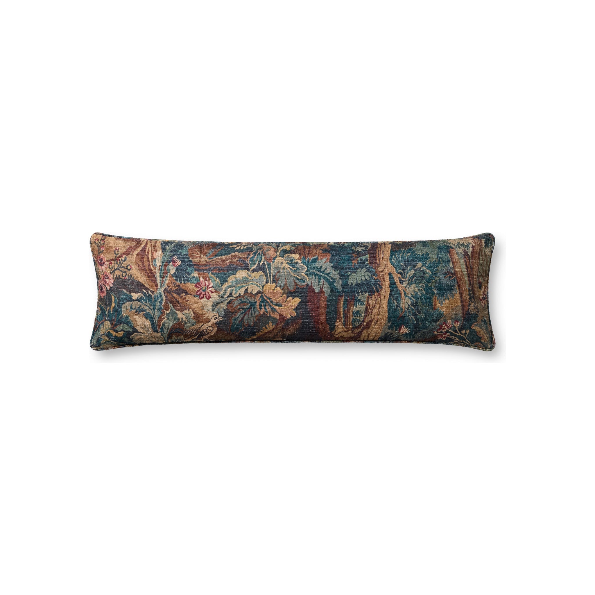 Loloi Evergreen Tapestry Long Lumbar Pillow Throw Pillows Loloi 12" x 46" Cover Only